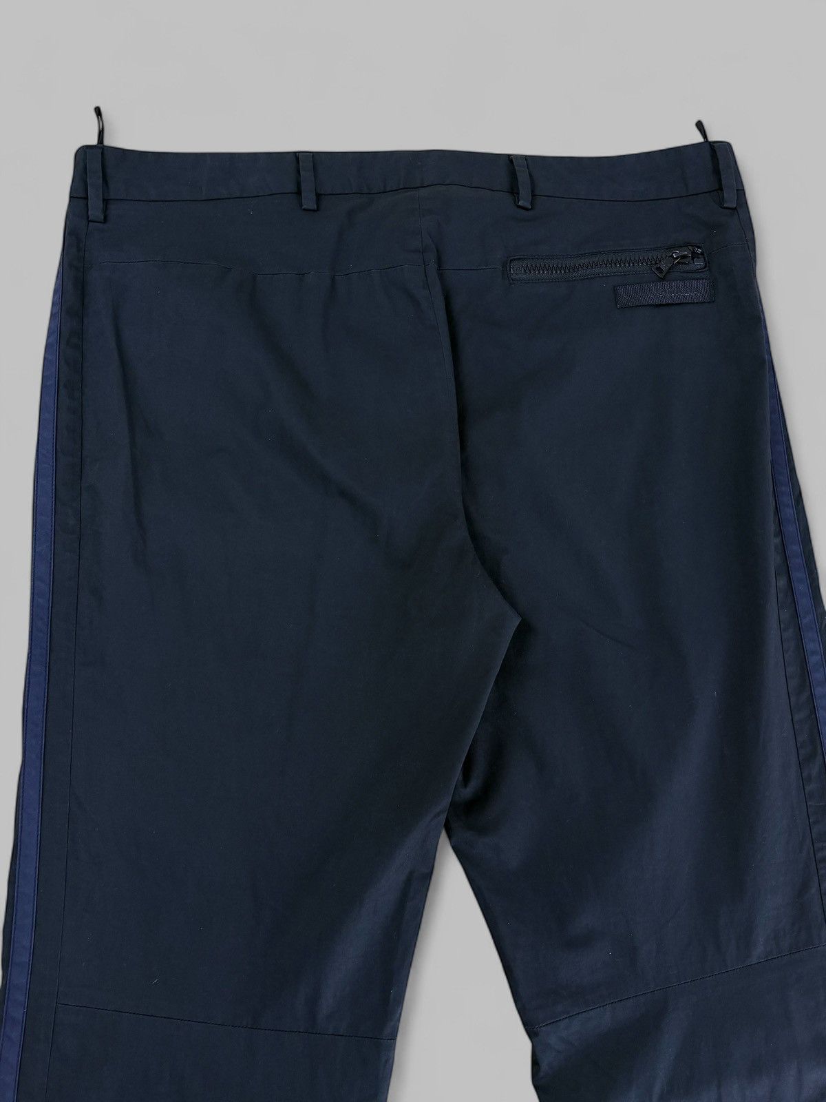 Prada Prada 2000s Black Technical Pants With Blue Sides Stripes Size US 36 / EU 52 - 5 Thumbnail