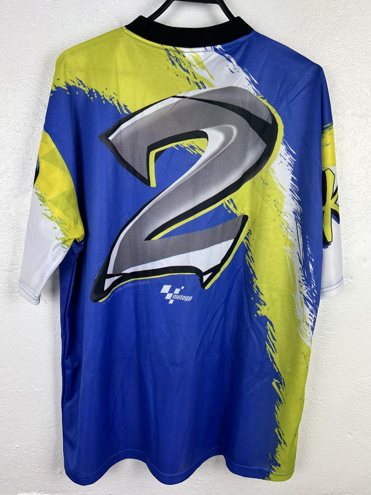 Vintage 00s Vintage 2000 MotoGP Kenny Roberts AOP Racing Jersey Size US XXL / EU 58 / 5 - 5 Thumbnail