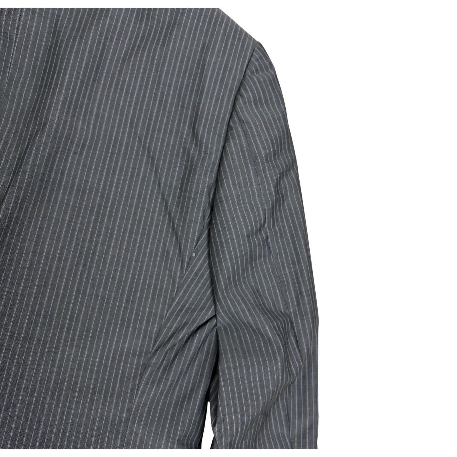 Z Zegna $4,000 ZEGNA Blazer Luxury Striped Business Coat Jacket 40R Size 40R - 7 Thumbnail