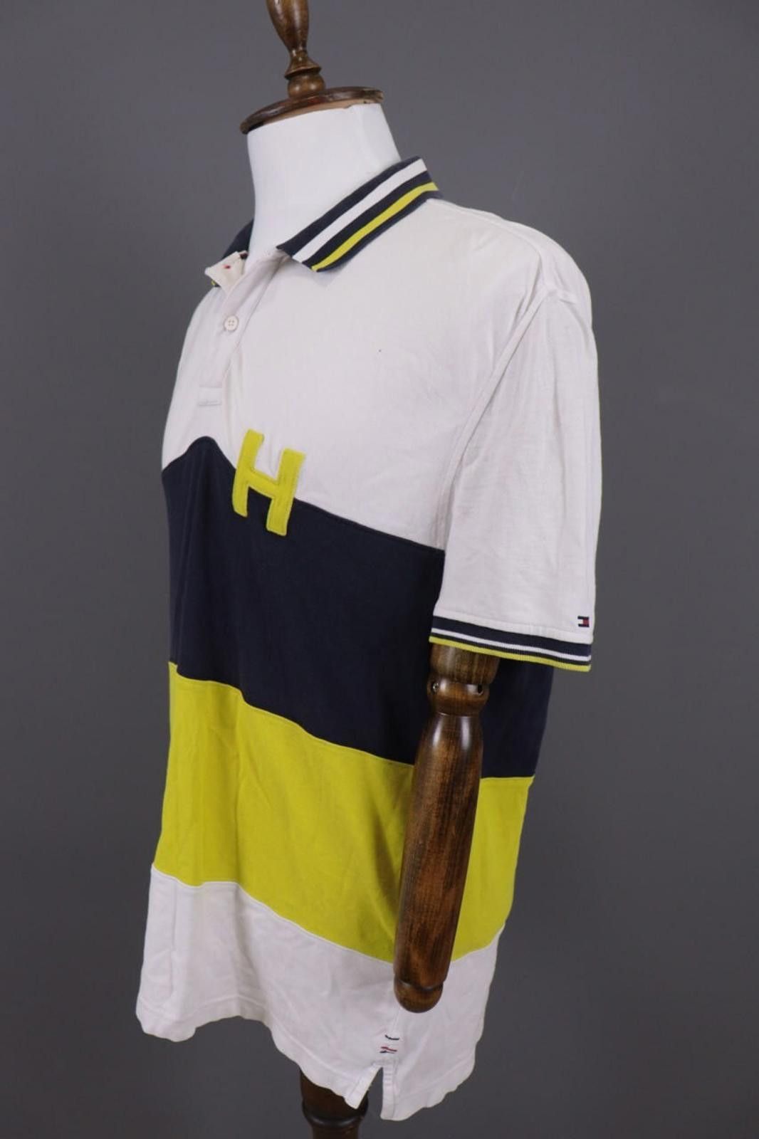Tommy Hilfiger Tommy Hilfiger Stretch Multicolor Striped Polo Shirt Size L Size US L / EU 52-54 / 3 - 10 Thumbnail