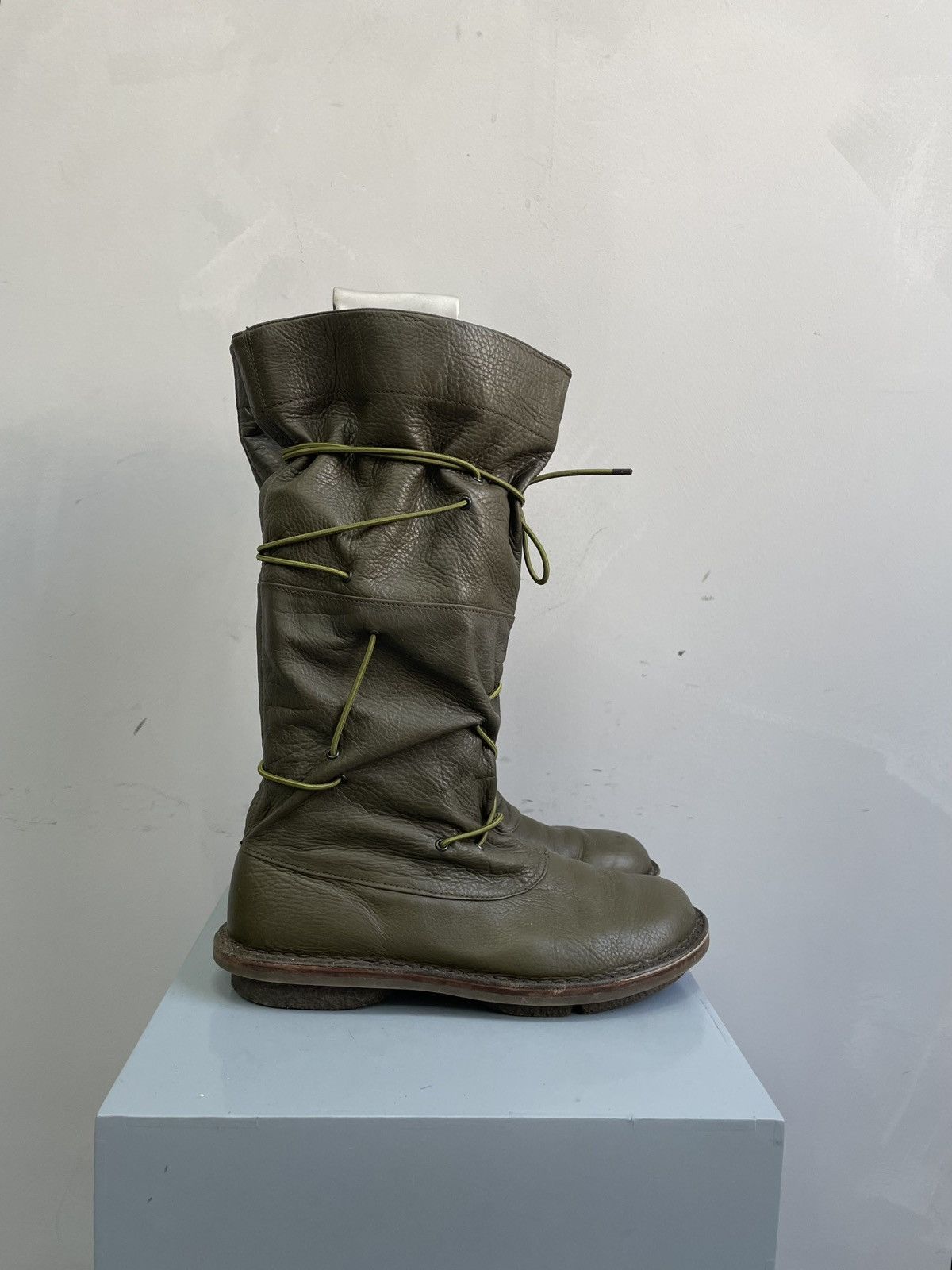 Trippen Avant garde leather high moto Trippeb boots ankle 90s Size US 7.5 / EU 40-41 - 4 Thumbnail