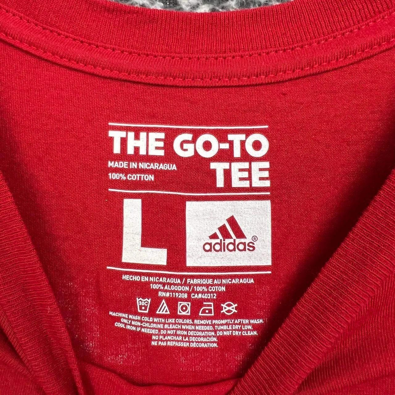 Adidas Louisville Cardinals Shirt Men Red Adidas Crew Neck Cotton L Size US L / EU 52-54 / 3 - 6 Thumbnail