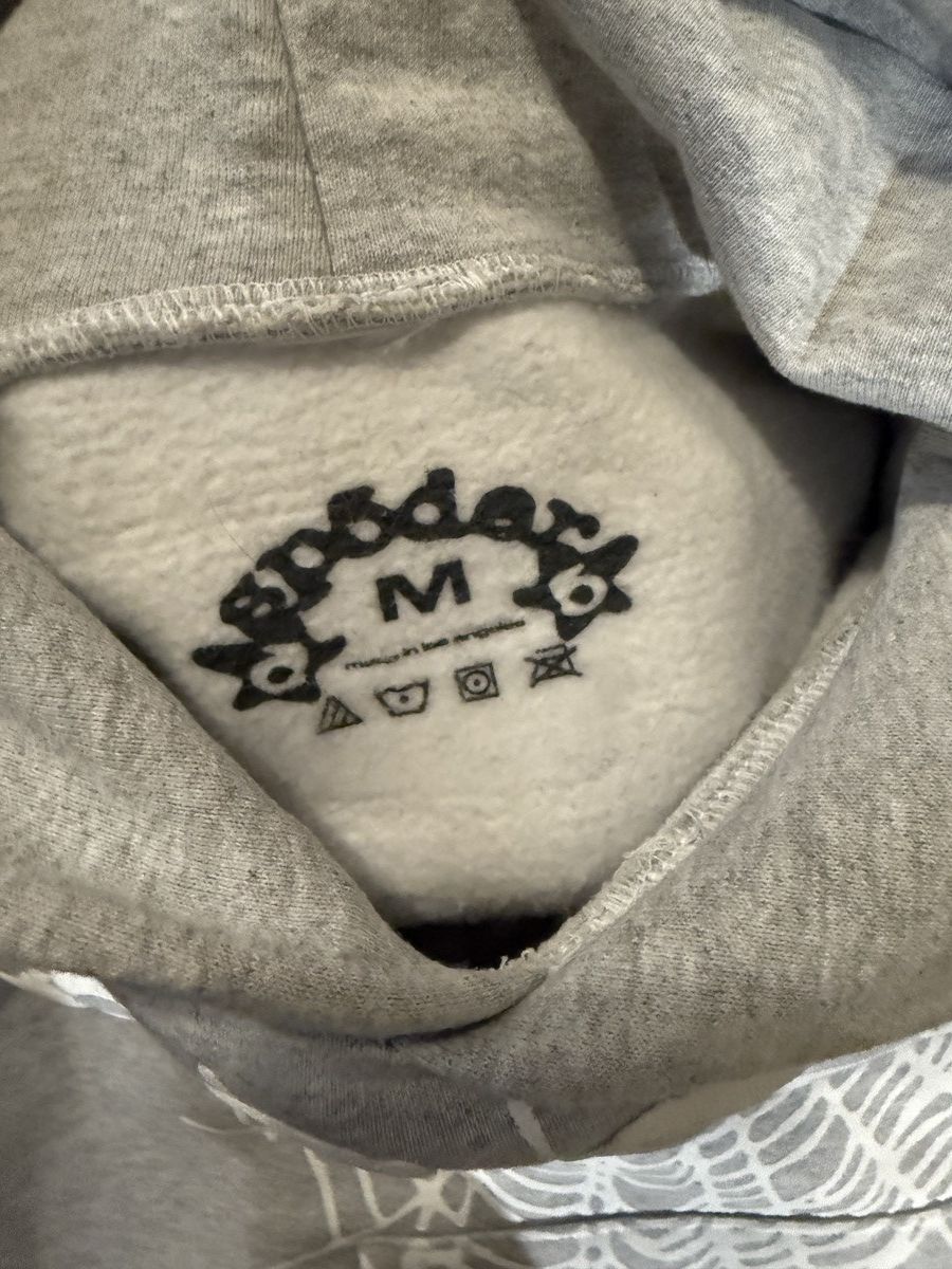 Sp5der Sp5der Heather Grey Hoodie Size US M / EU 48-50 / 2 - 2 Thumbnail