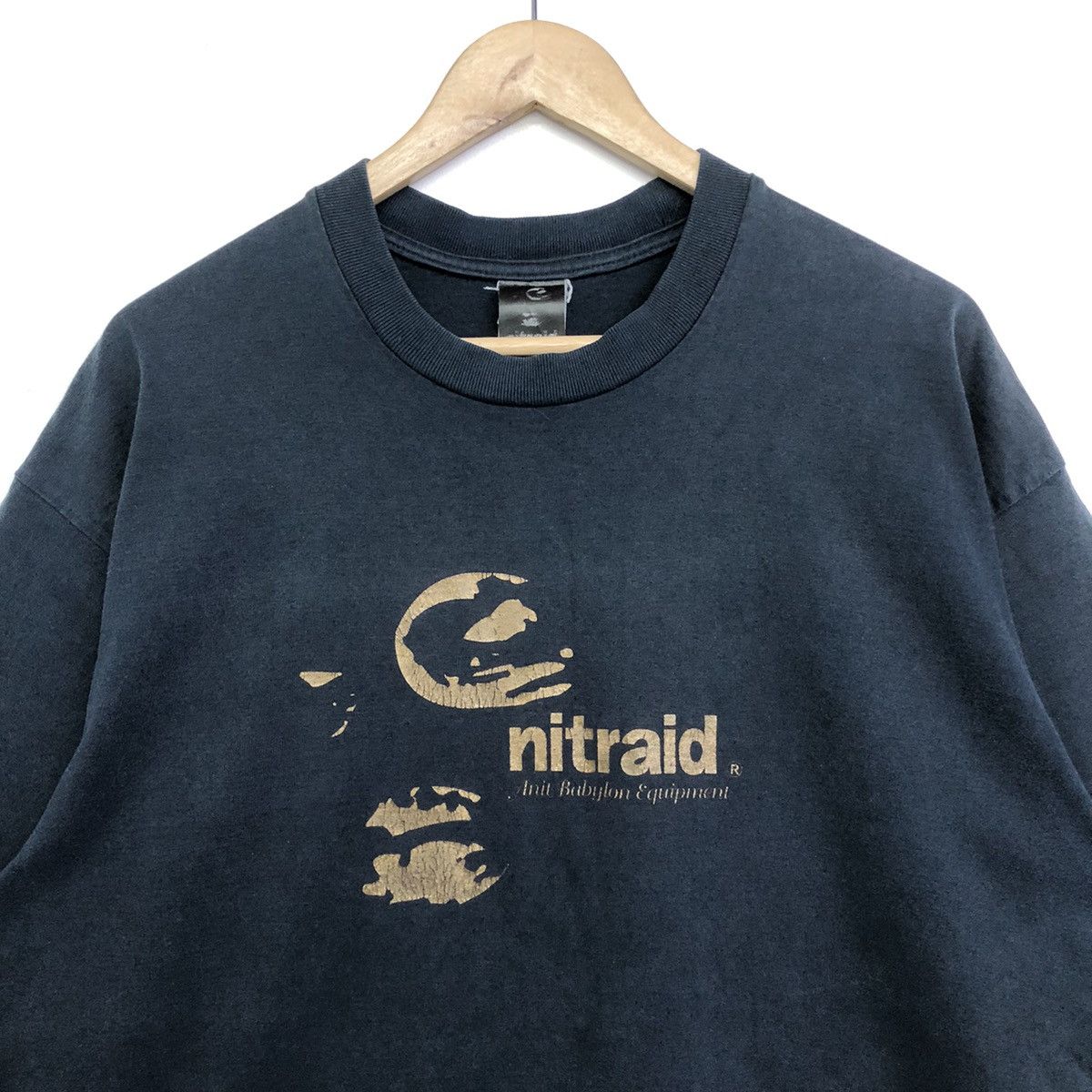 Nitraid Vintage Nitraid Anti Babylon Equipment Streetwear Tshirt Size US XL / EU 56 / 4 - 3 Thumbnail