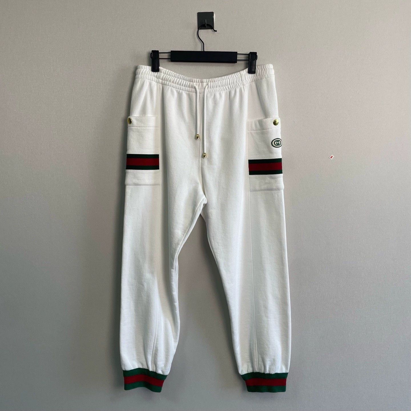 Gucci gucci double g logo striped sweatpants Size US 38 / EU 54 - 1 Thumbnail