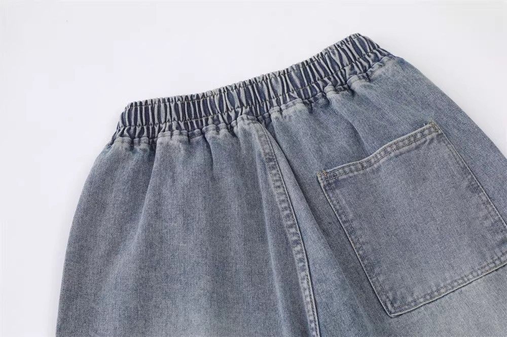 Japanese Brand × Jean Star cut washed street loose casual denim shorts Size US 32 / EU 48 - 5 Thumbnail