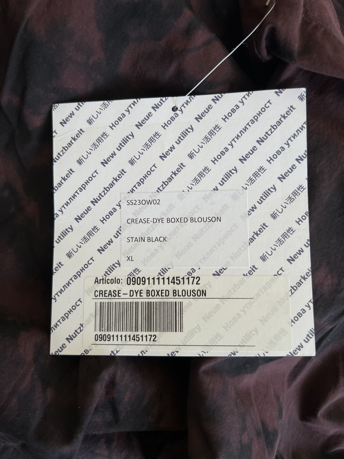 AFFXWRKS AFFIX WORKS (KIKO KOSTADINOV) Dyed Mechanics Jacket Size US XL / EU 56 / 4 - 16 Thumbnail