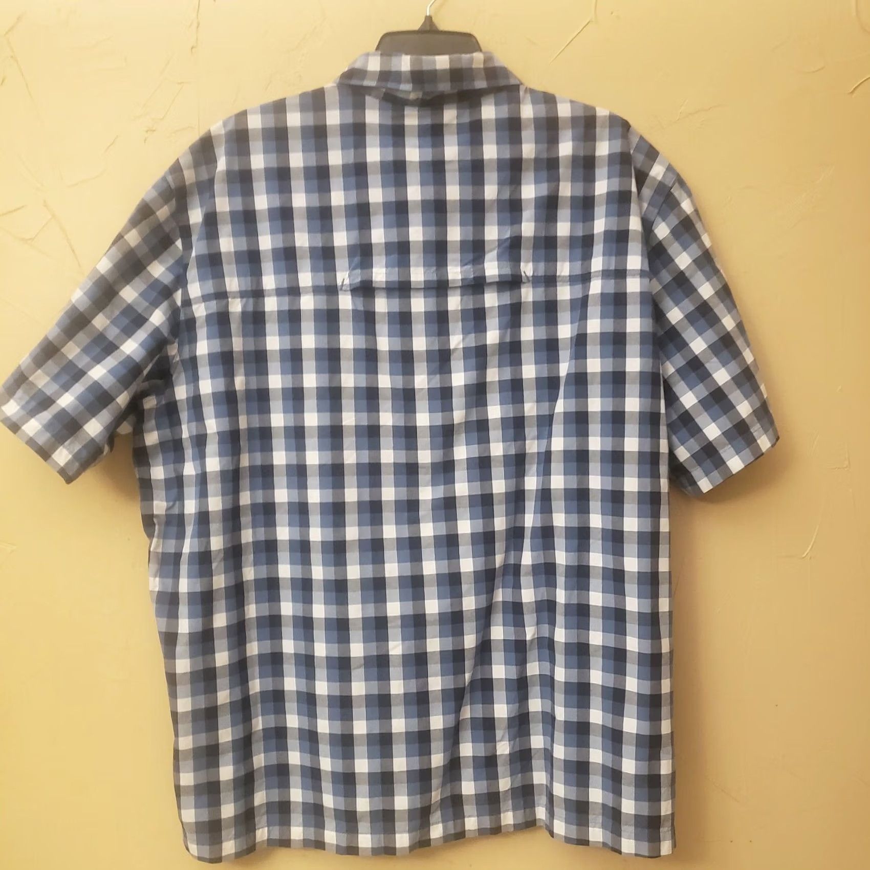 Vintage Woolrich Plaid Button-Up Short Sleeve Shirt XL Men Blue Buffalo Cotton Button-Down Collared Pockets Casual Classic Vintage No Size US XL / EU 56 / 4 - 4 Thumbnail