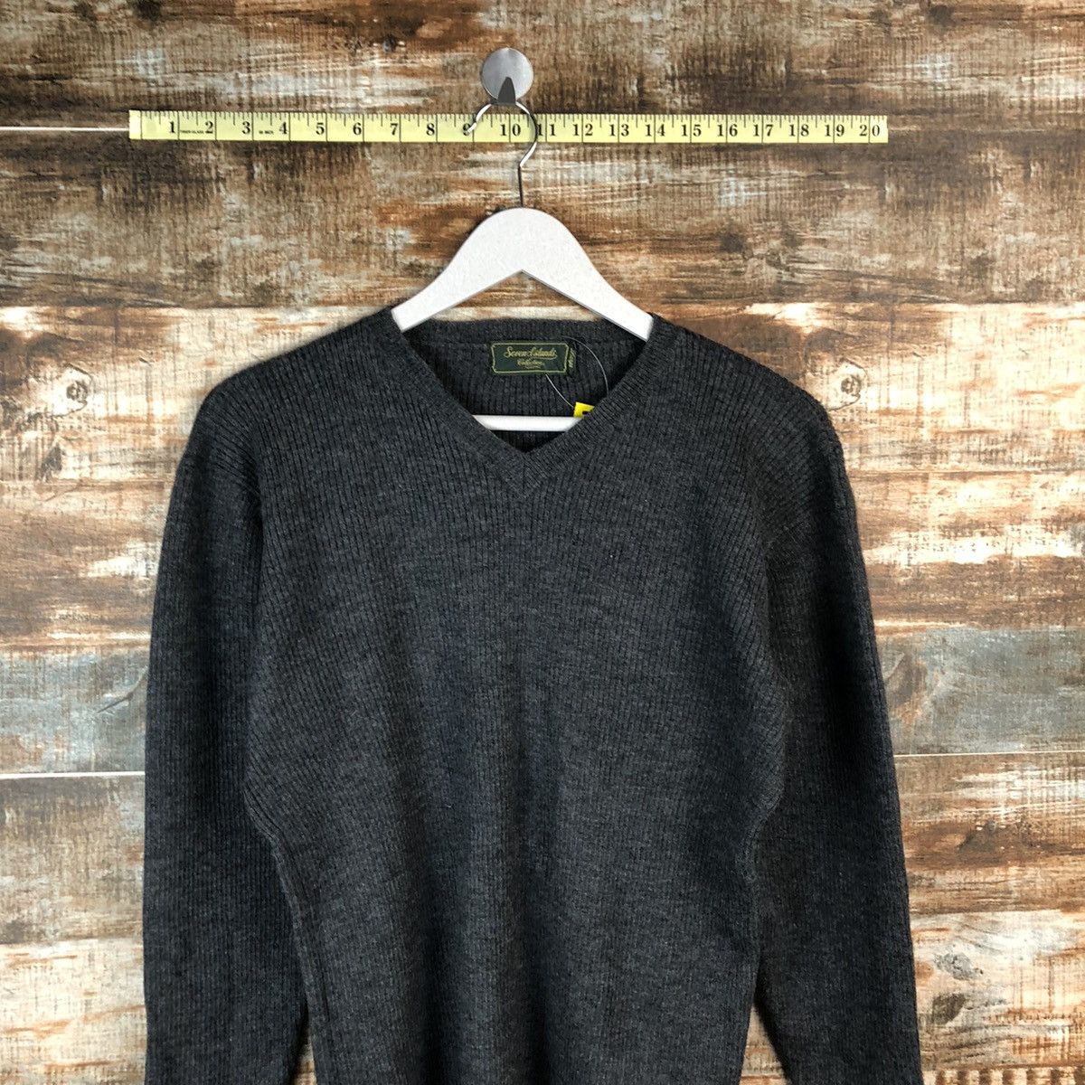 Homespun Knitwear × Japanese Brand Seven Island Grey Knitwear #A1356 Size M / US 6-8 / IT 42-44 - 5 Thumbnail
