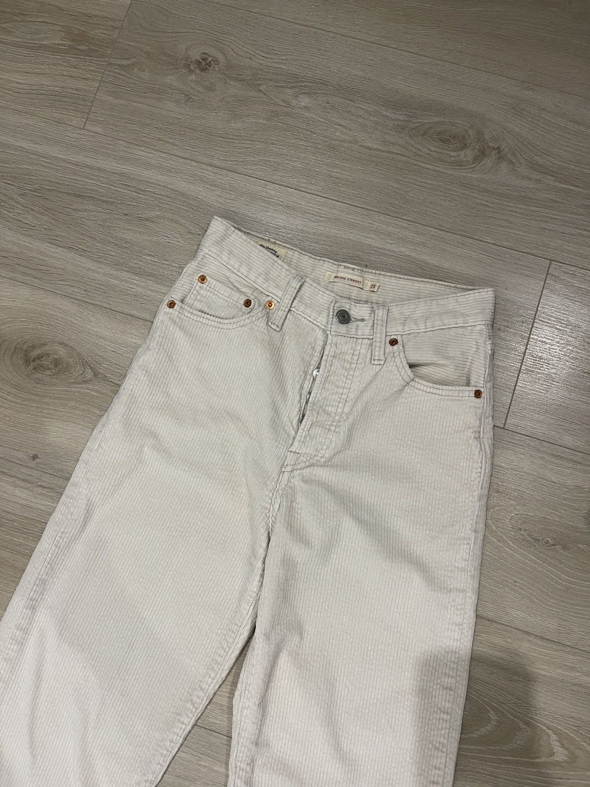 Levi's Levi’s premium corduroy pants rib cage straight W25 Size 25" / US 0 / IT 36 - 15 Thumbnail