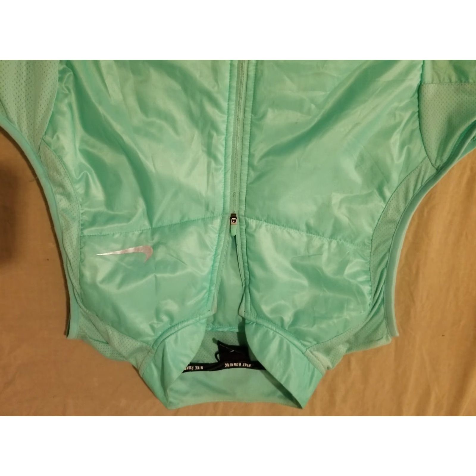 Nike Womens Nike Full Zip Vest XL Green Athletic Running Workout Jacket Size XL / US 12-14 / IT 48-50 - 2 Thumbnail