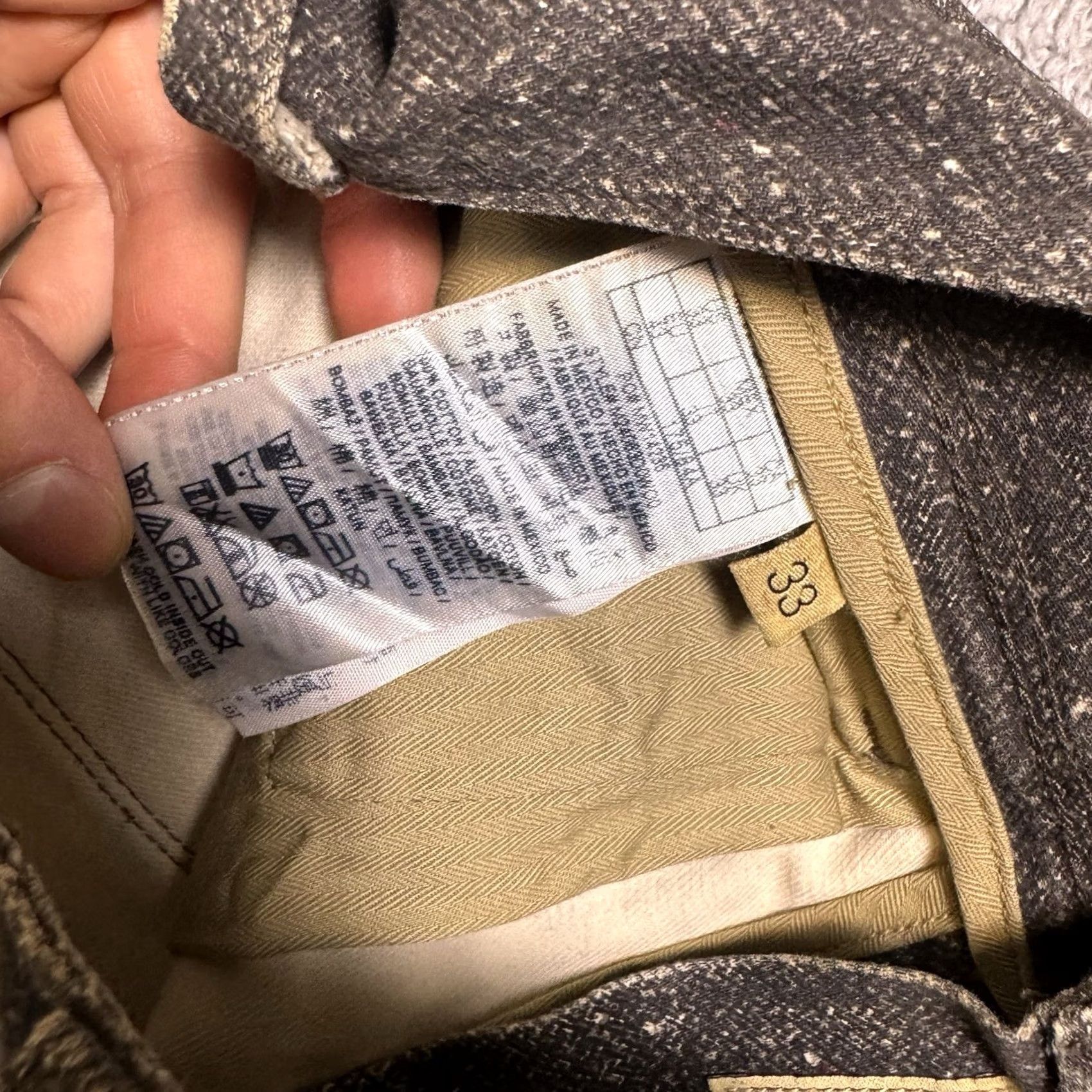 Guess GUESS Jeans Mens 33 Brown Lincoln Men 33x33 Slim Straight Whisker Snakeskin Wash Grunge Size US 33 - 7 Thumbnail