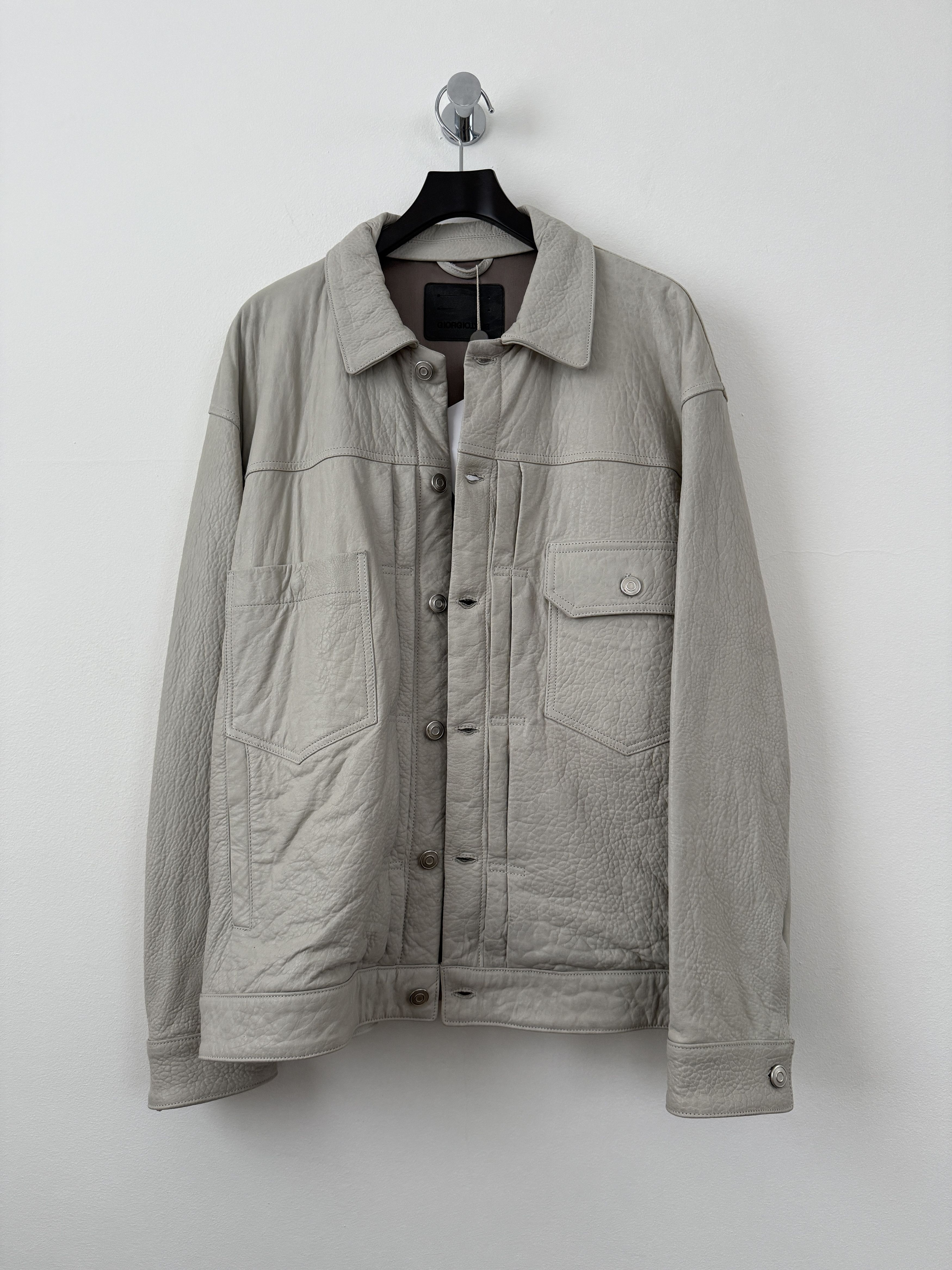Giorgio Brato Leather Trucker Jacket Size US M / EU 48-50 / 2 - 2 Thumbnail