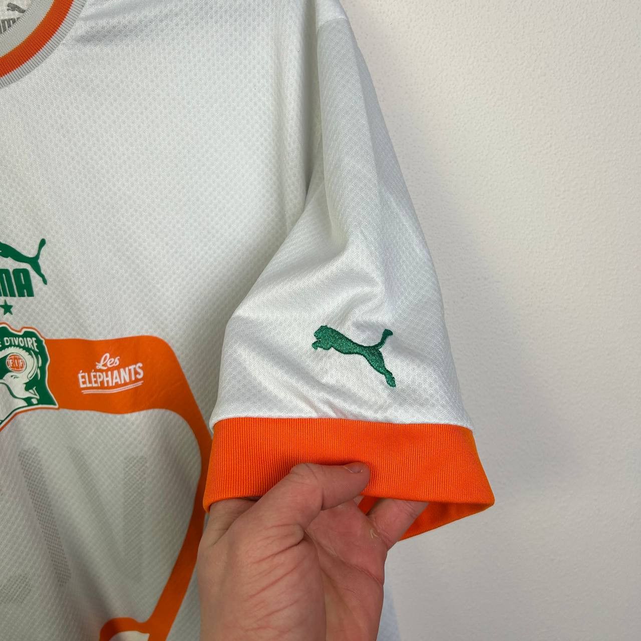 Puma Mens Puma Ivory Coast Cote Divoire 2020s home soccer jersey Size US XL / EU 56 / 4 - 5 Thumbnail
