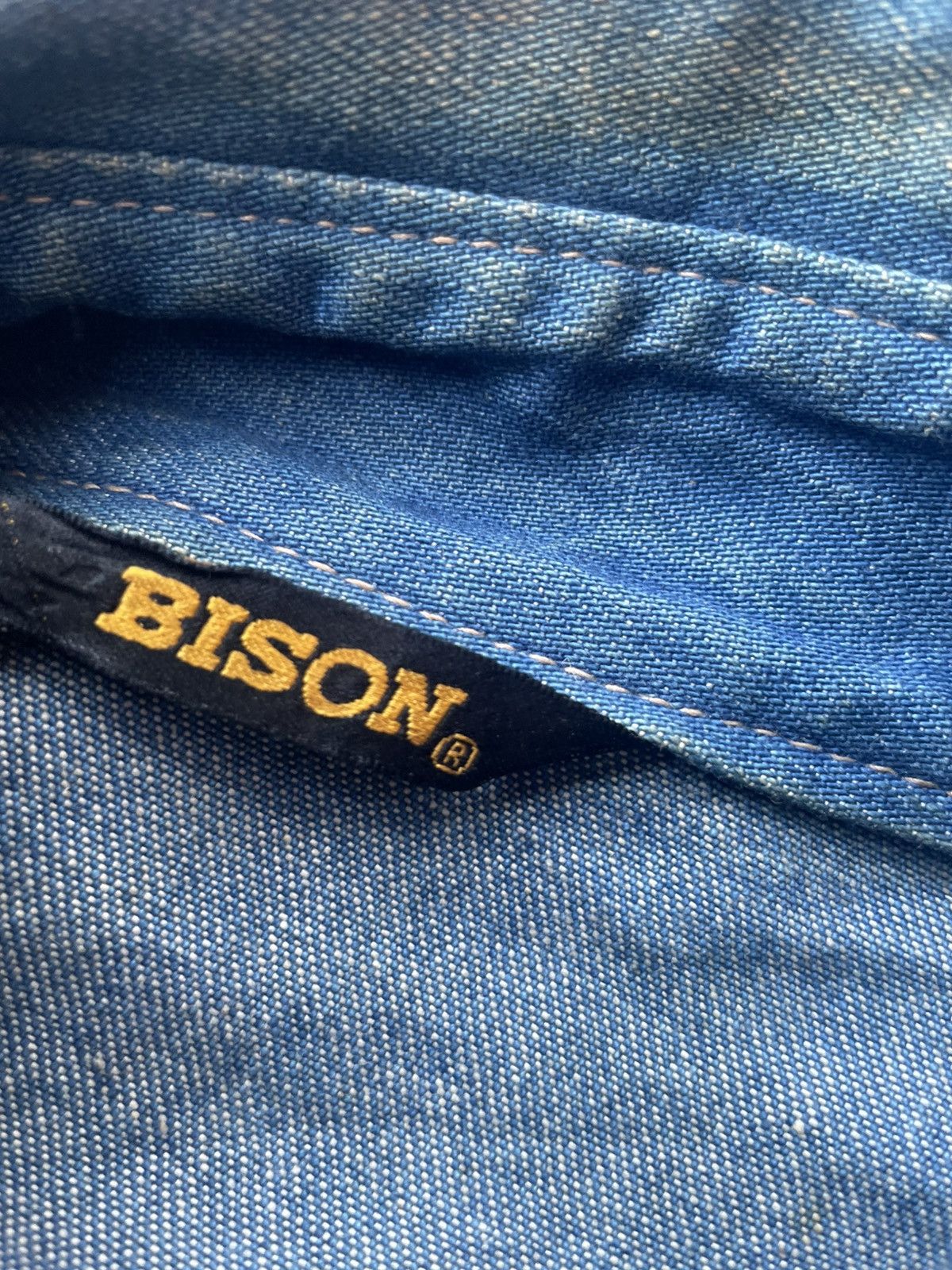 Japanese Brand Vintage Bison Denim Jacket Size US M / EU 48-50 / 2 - 19 Thumbnail