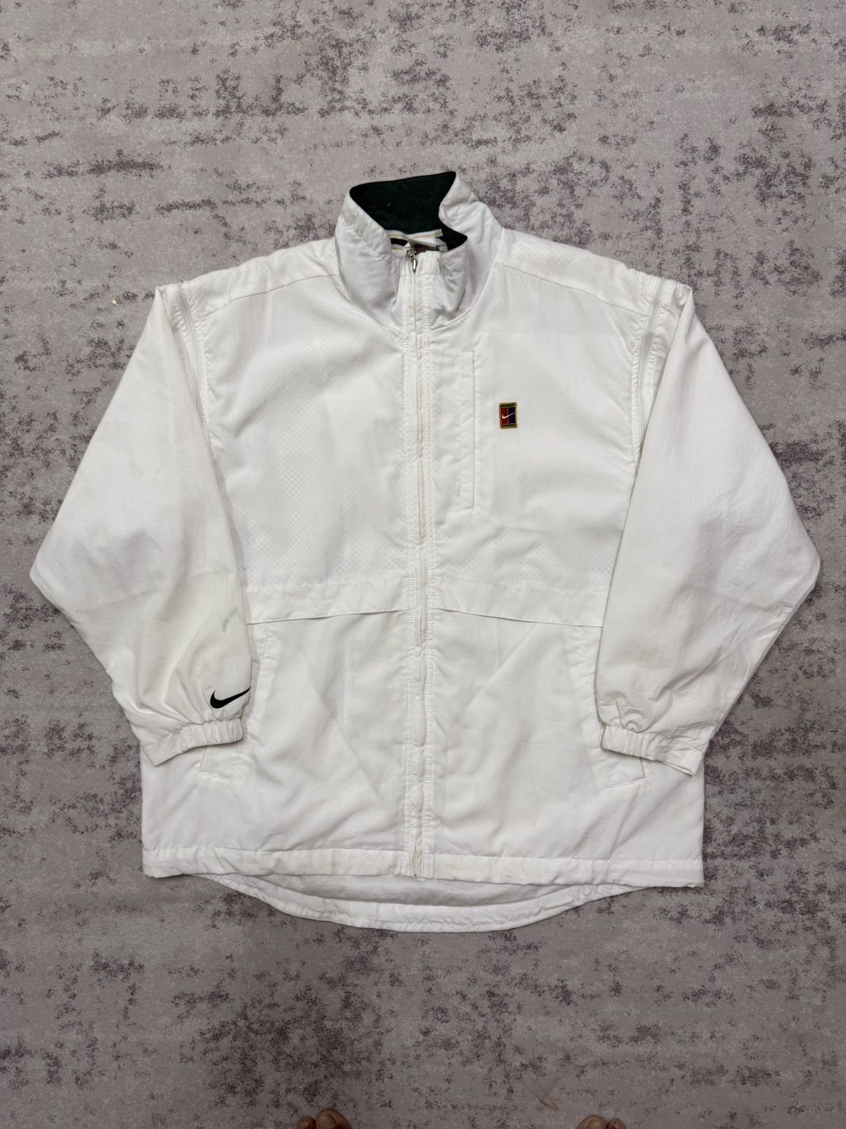 Nike Vintage 90s Nike Tennis Court Covertiable Sleeve Jacket Size US XL / EU 56 / 4 - 3 Thumbnail