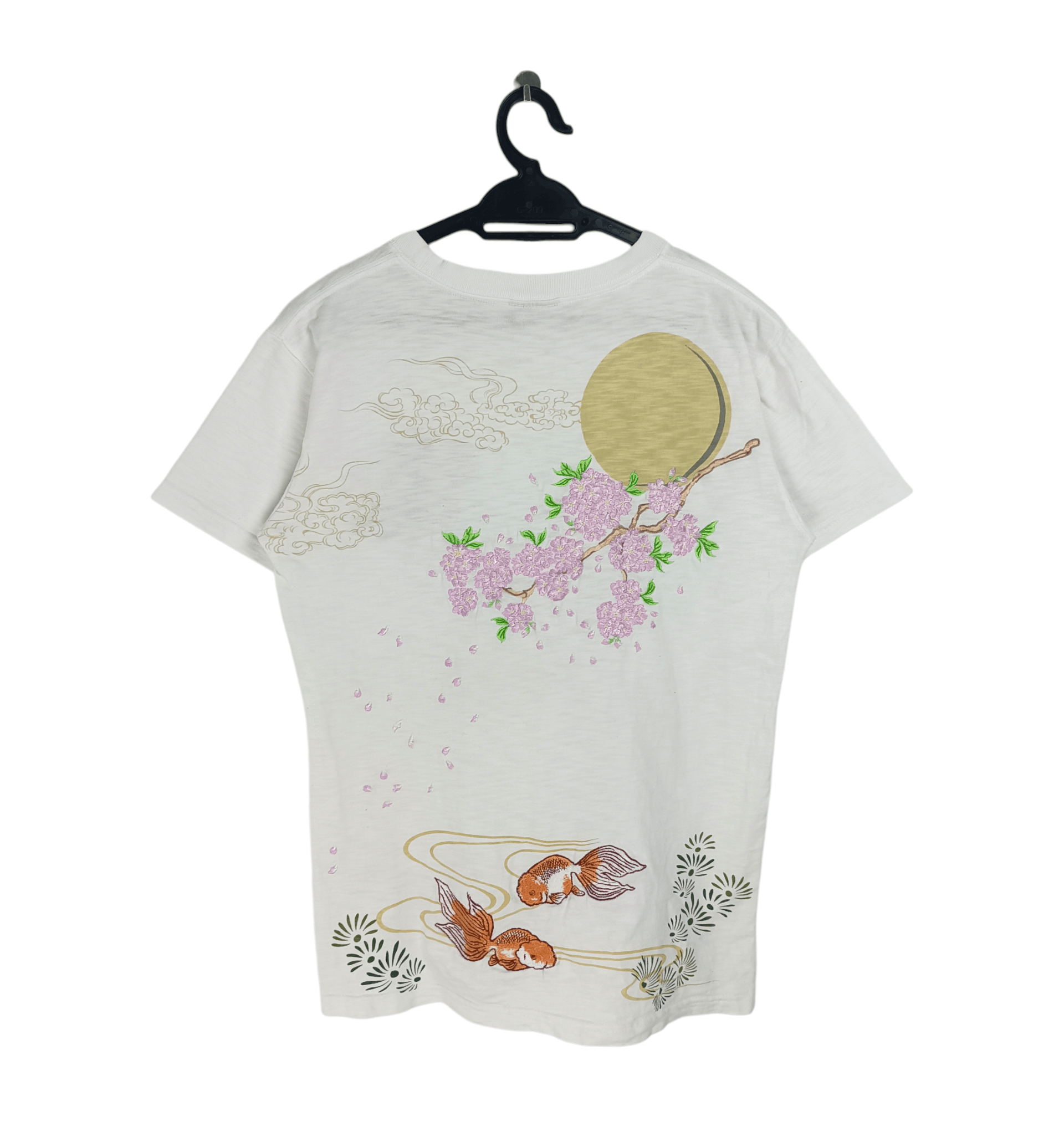 Japanese Brand VINTAGE SUKAJAN STYLE JAPANESE KOI FULL EMBROIDERY VERY RARE Size US M / EU 48-50 / 2 - 1 Thumbnail
