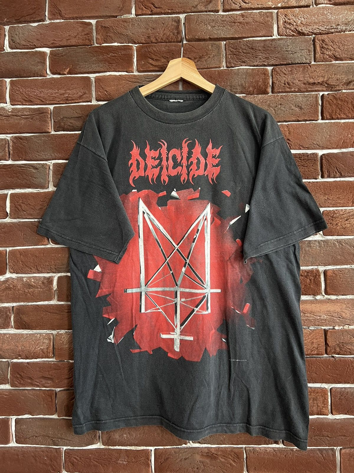 Band Tees Rare Vintage 90s Deicide End Of God Death Metal Band Tee Size US XL / EU 56 / 4 - 1 Thumbnail