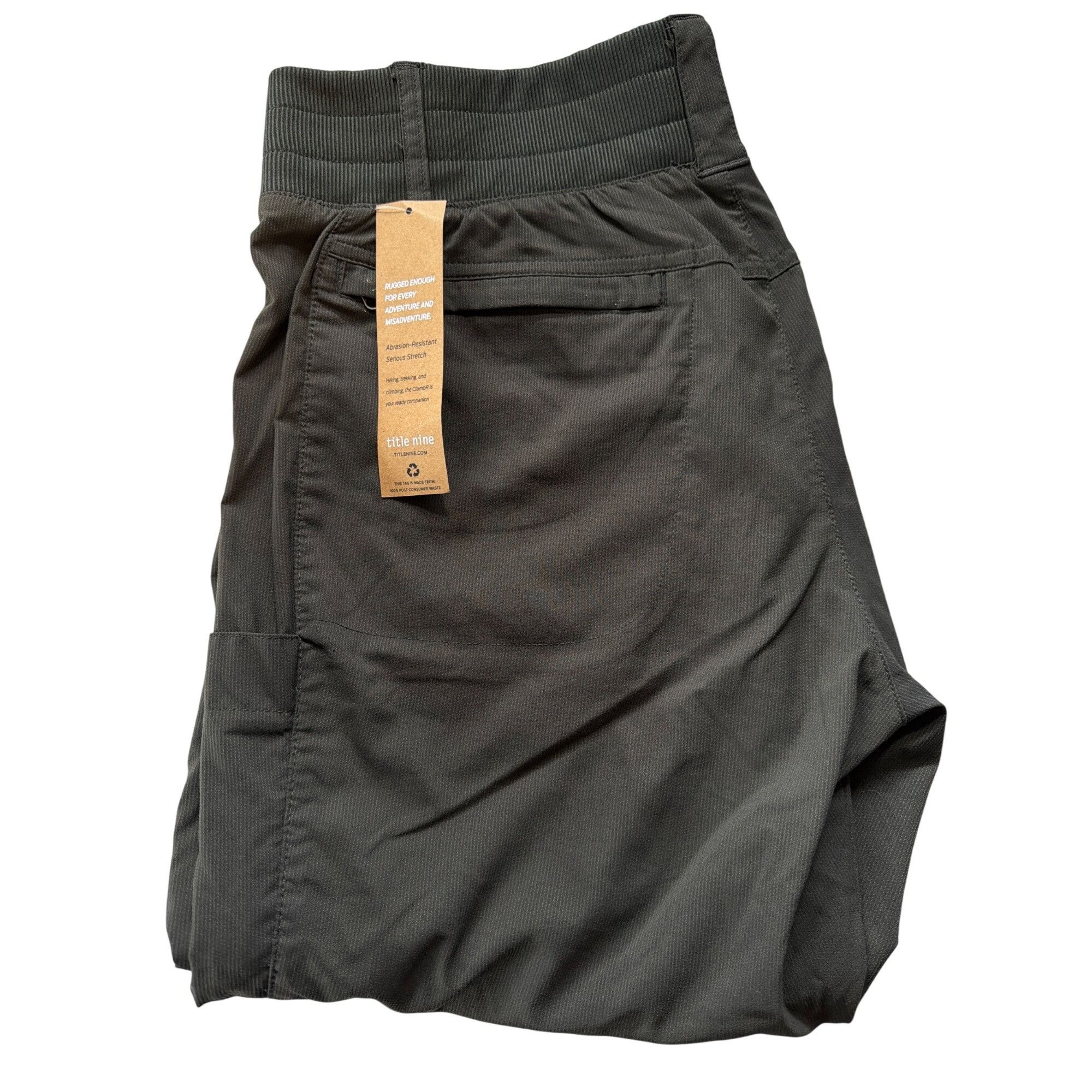 Other NWT Title Nine Women Gray Clamber Capri Hiking Nylon Pants 1 Size 36" / US 14 / IT 50 - 10 Thumbnail