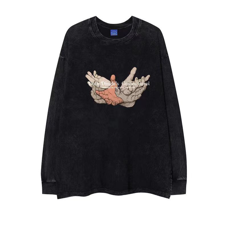 Japanese Brand × Vintage Vintage Hip Hop Hand Printed Aged Long Sleeve T-Shirt Size US L / EU 52-54 / 3 - 1 Thumbnail