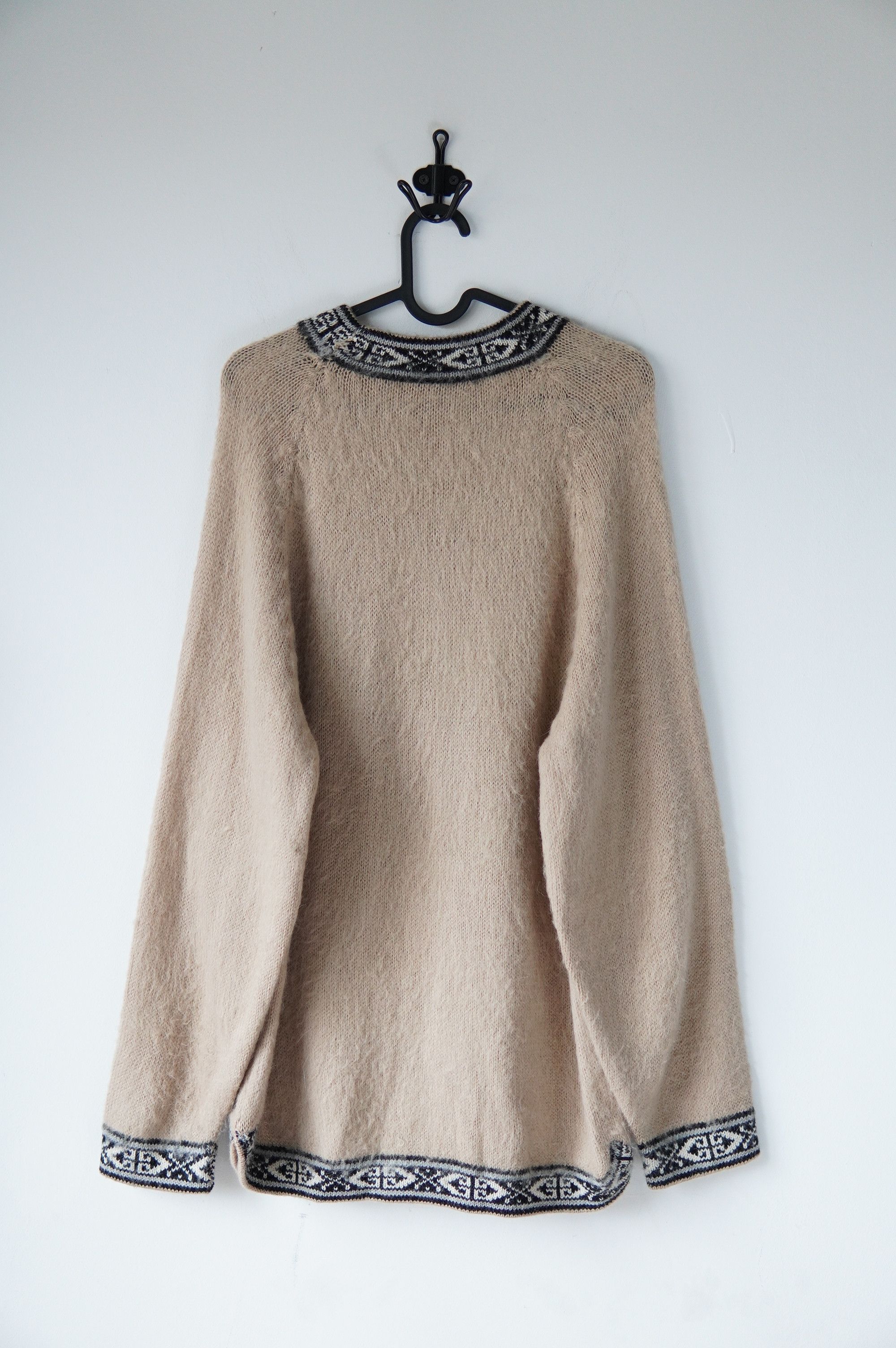 Aztech Mountain Vintage Knit Aztec Alpaca Sweater Tribal Western Peruvian Size US L / EU 52-54 / 3 - 2 Thumbnail