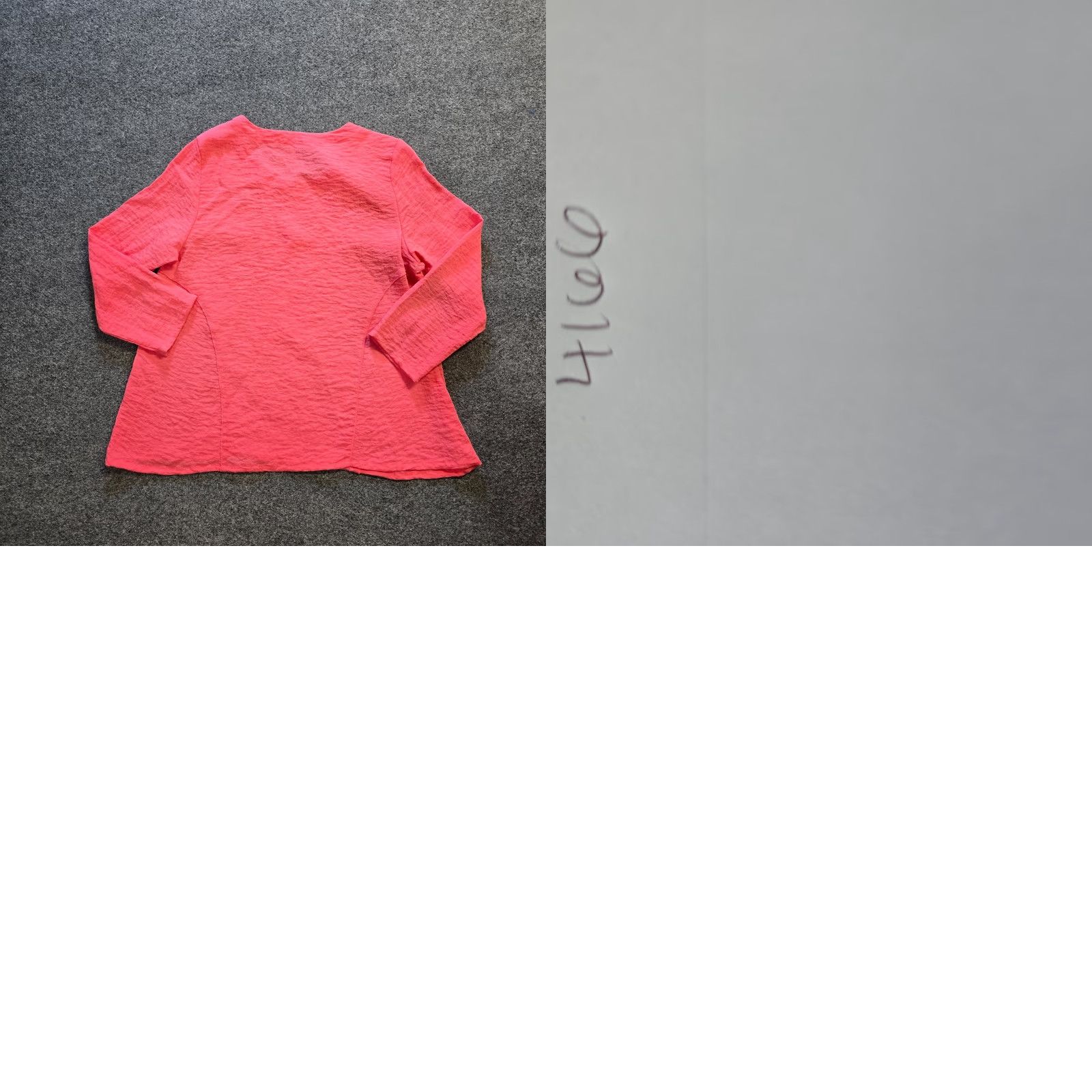 Vintage Lulu B Top Women M Orange Pink Textured Knit Round Neck Casual Capsule Shirt Blouse Womens Vintage? Size M / US 6-8 / IT 42-44 - 8 Thumbnail