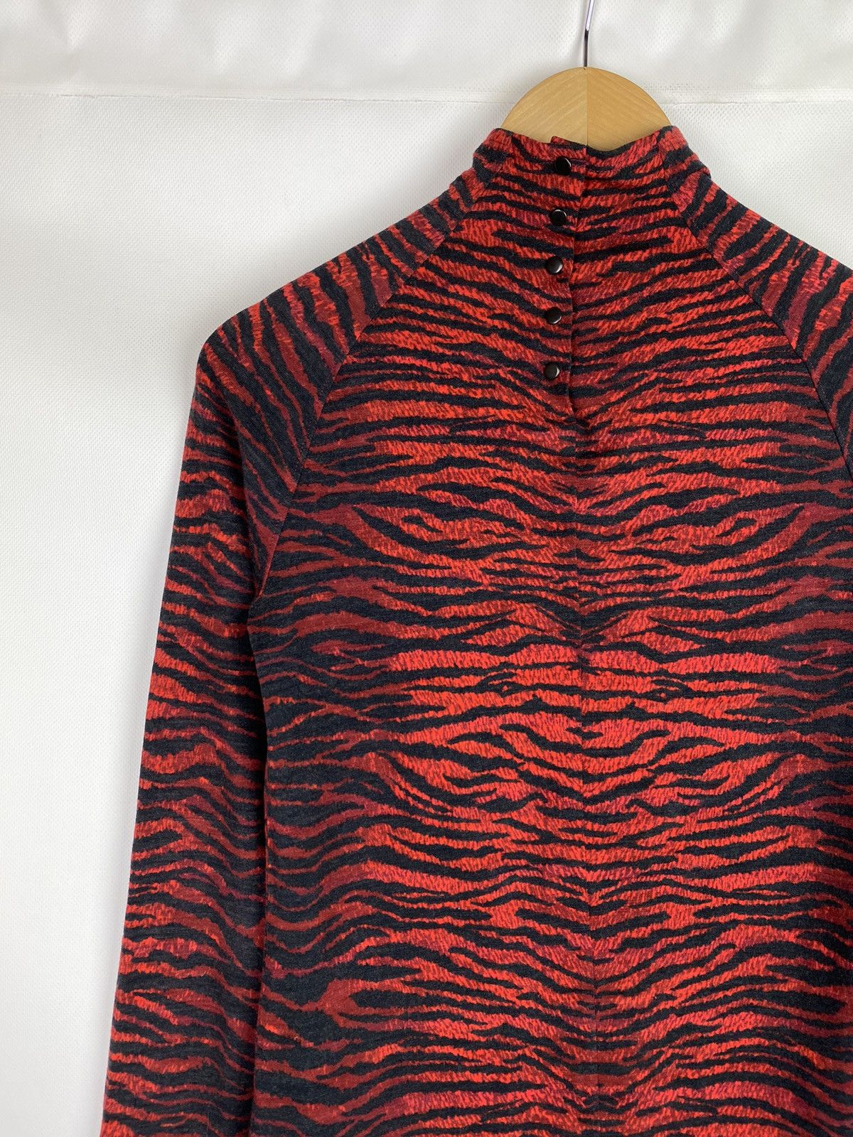 Kenzo Kenzo x H&M animal pattern high neck wool tunic blouse Size M / US 6-8 / IT 42-44 - 15 Thumbnail