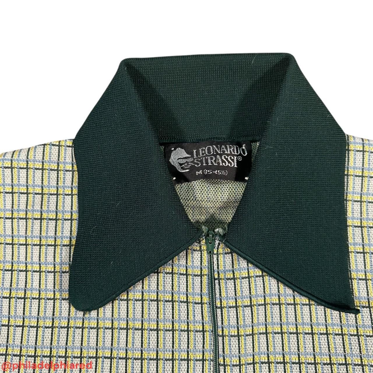 Designer Vintage 1960s Leonardo Strassi Half zip shirt mens medium Size US S / EU 44-46 / 1 - 4 Thumbnail