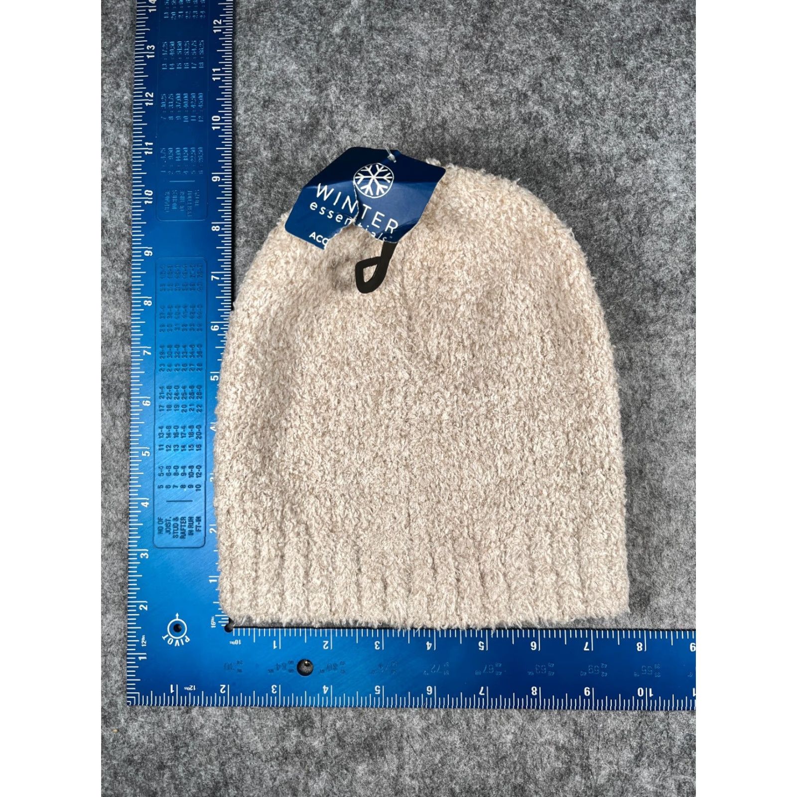 Vintage Winter Essential Beanie Toque Womens One Size Ivory Knit Polyester Blend NEW Size ONE SIZE - 4 Thumbnail