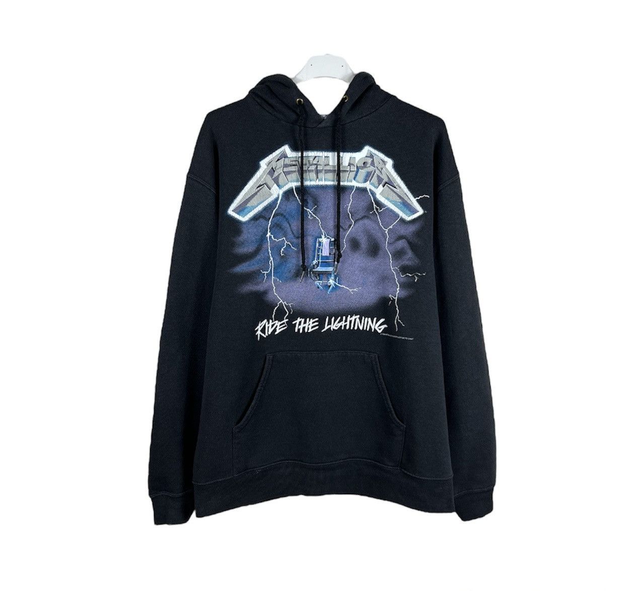 Metallica Vintage 1994 Metallica ride the lightning hoodie giant fotl Size US M / EU 48-50 / 2 - 1 Thumbnail
