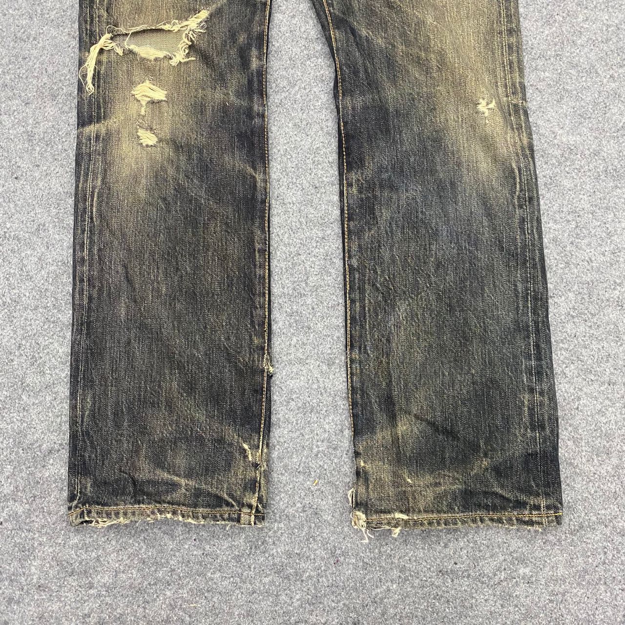 45rpm 💥Best Offer💥Vintage 45 RPM Distressed Denim Size US 29 - 15 Thumbnail