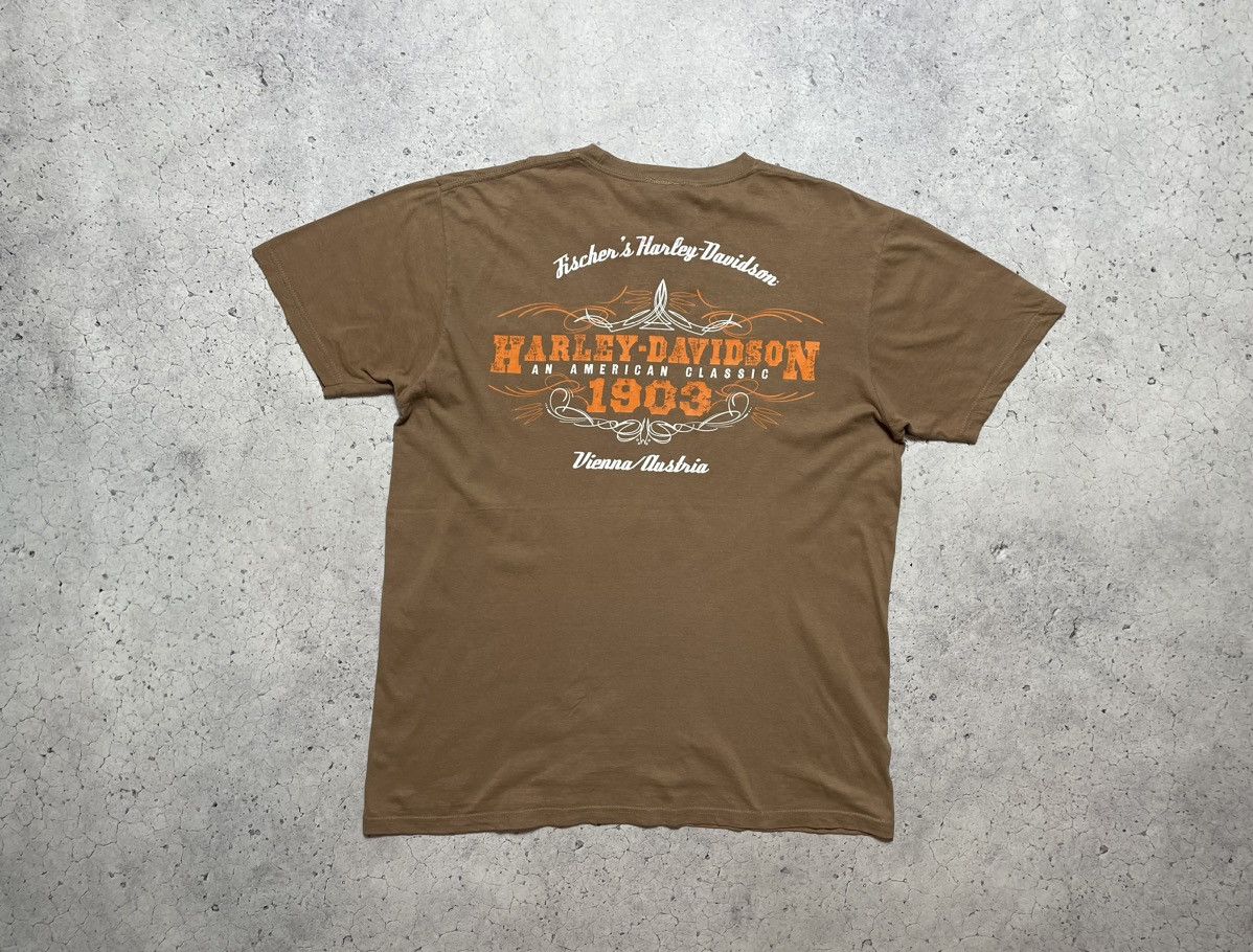 Harley Davidson × Vintage Vintage Harley Motor Davidson Big Logo Biker T-Shirt Size US XL / EU 56 / 4 - 2 Thumbnail