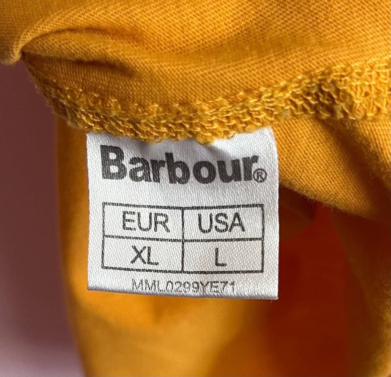 Barbour × Vintage Barbour International T-Shirt Mustard Yellow Size XL Size US XL / EU 56 / 4 - 8 Thumbnail