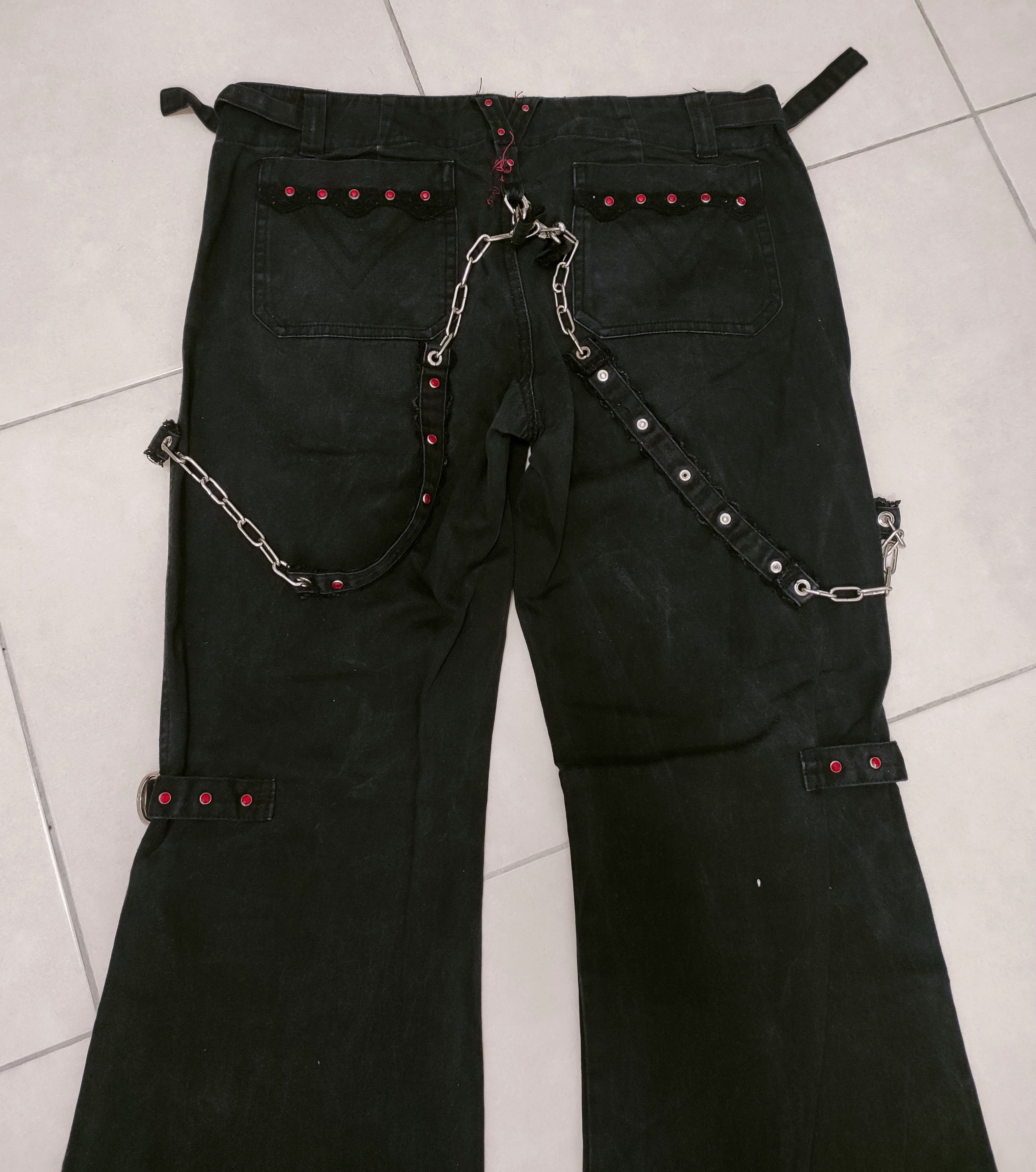 If Six Was Nine 🔥Punk Tripp Nyc X Strap Bondage Pants🔥 Size US 32 / EU 48 - 6 Thumbnail