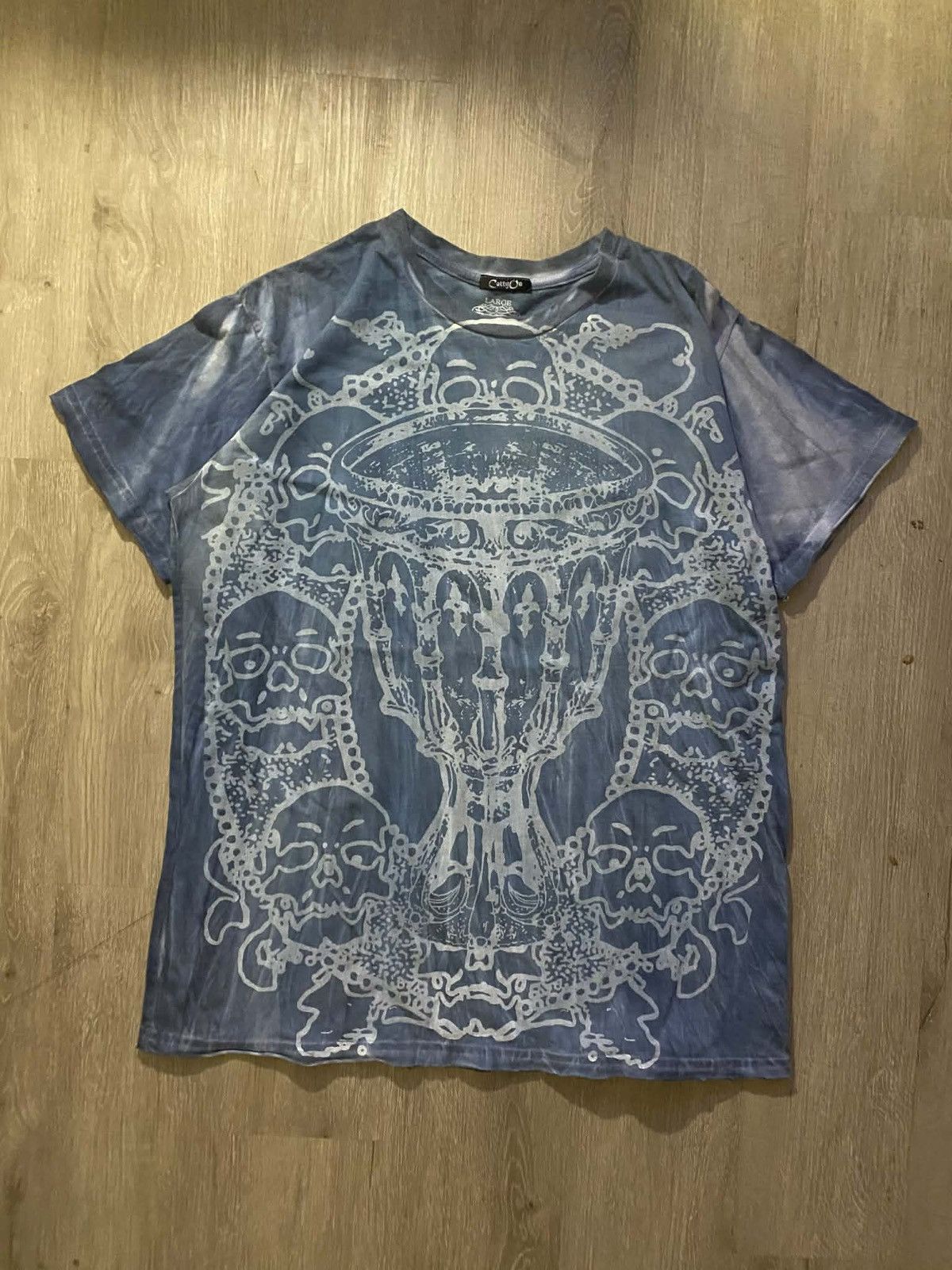 Affliction COTTY ON Y2K Rhinestone Graphic Tee Size L / US 10 / IT 46 - 3 Thumbnail