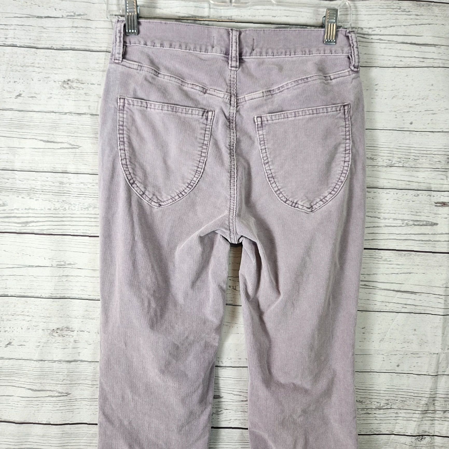 Vintage We The Free Womens Corduroy Ankle Pants Sz 26 Light Purple Sun Chaser Skinny Inseam 26.5" Juniors? No. Mens? No. Size 26" / US 2 / IT 38 - 4 Thumbnail