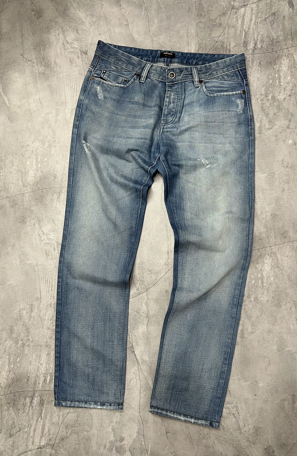 Diesel × Diesel Black Gold × Japanese Brand Vintage Diesel Industry Faded Denim Jeans Pants rare Size US 34 / EU 50 - 2 Thumbnail