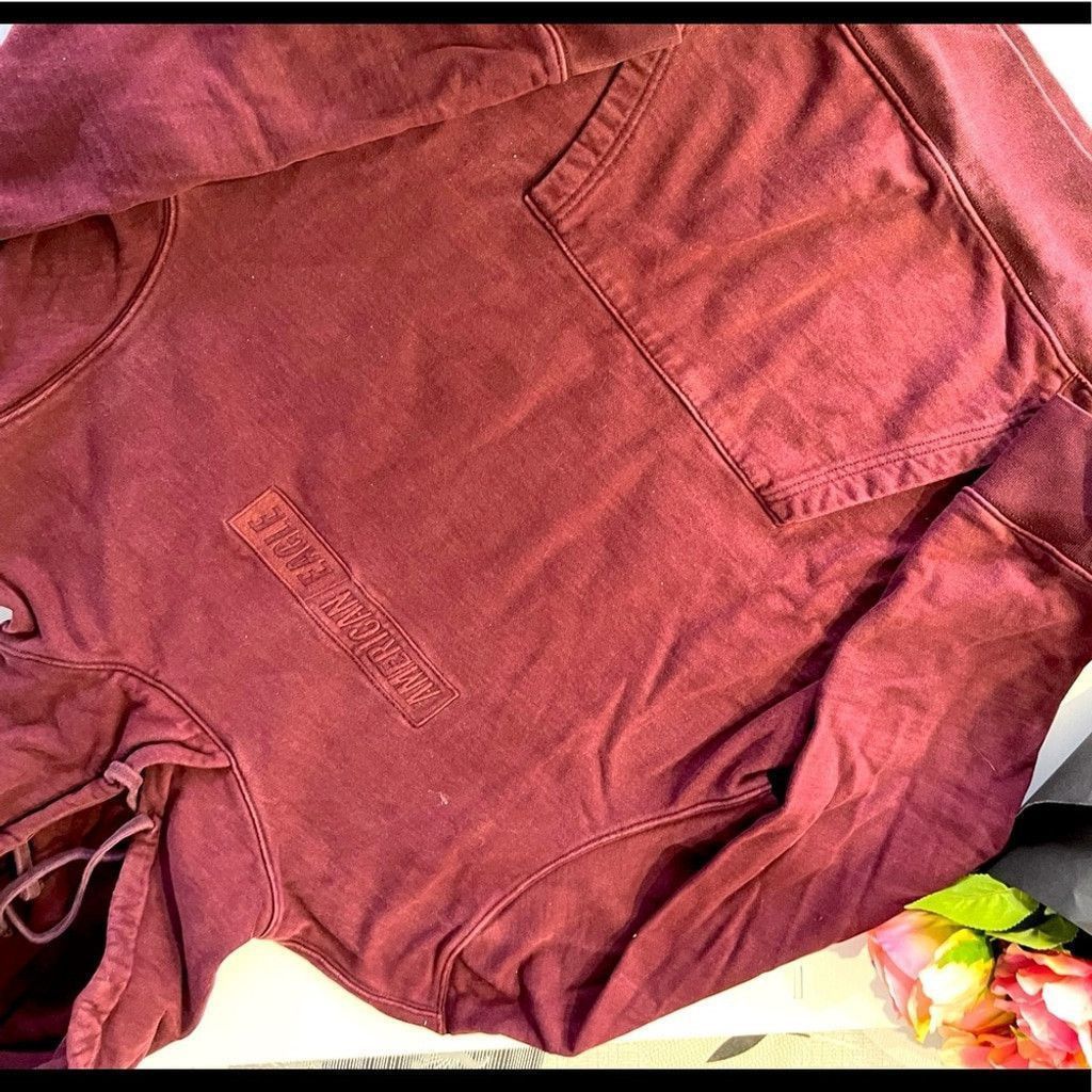 American Eagle Outfitters American Eagle Men’s Burgundy Hoodie Size XL Size US XL / EU 56 / 4 - 1 Thumbnail