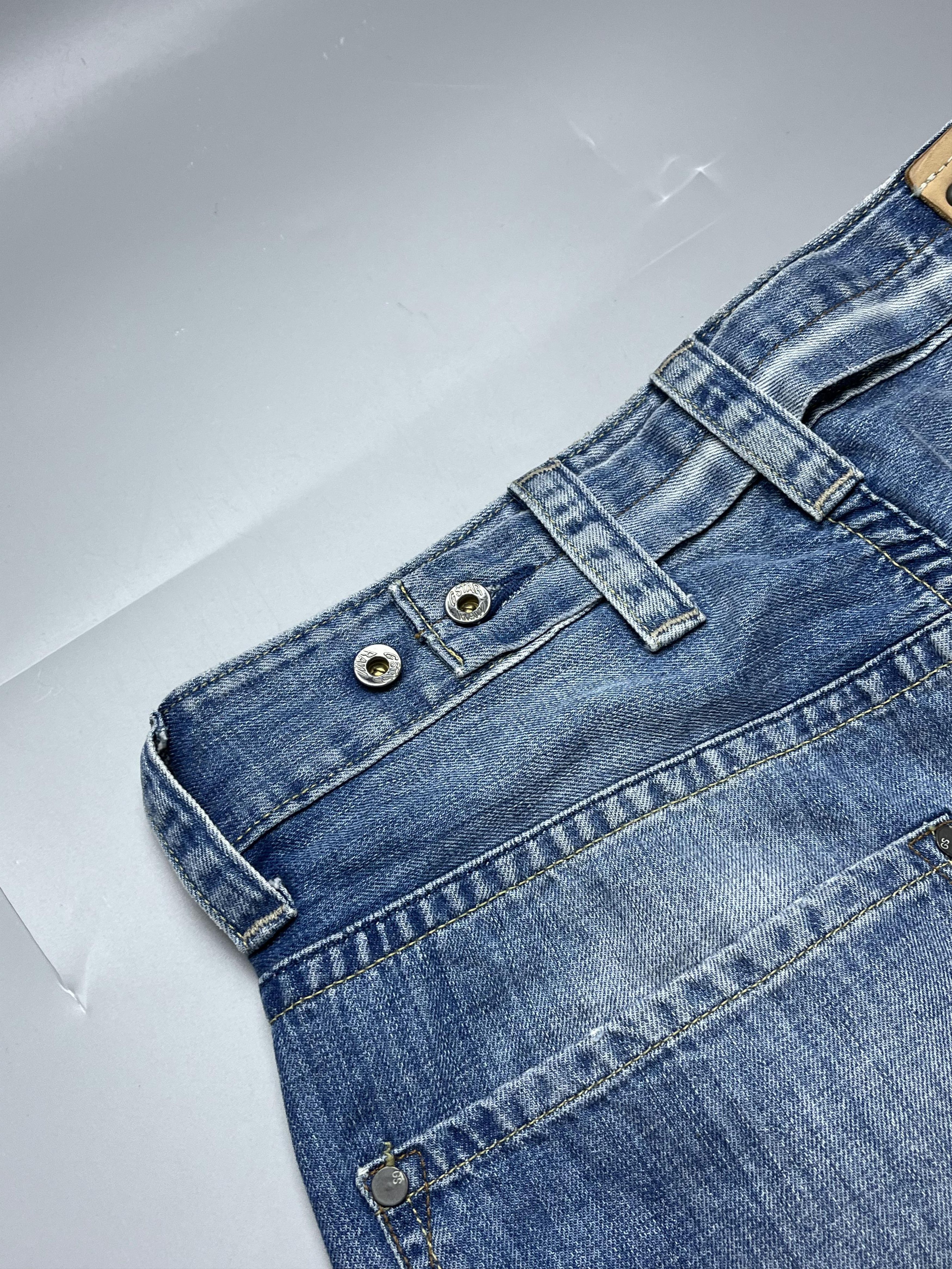 G-Star × Japanese Brand × Vintage G-Star Embroidery Dragon Washed Custom Work Jean Size US 31 - 8 Thumbnail