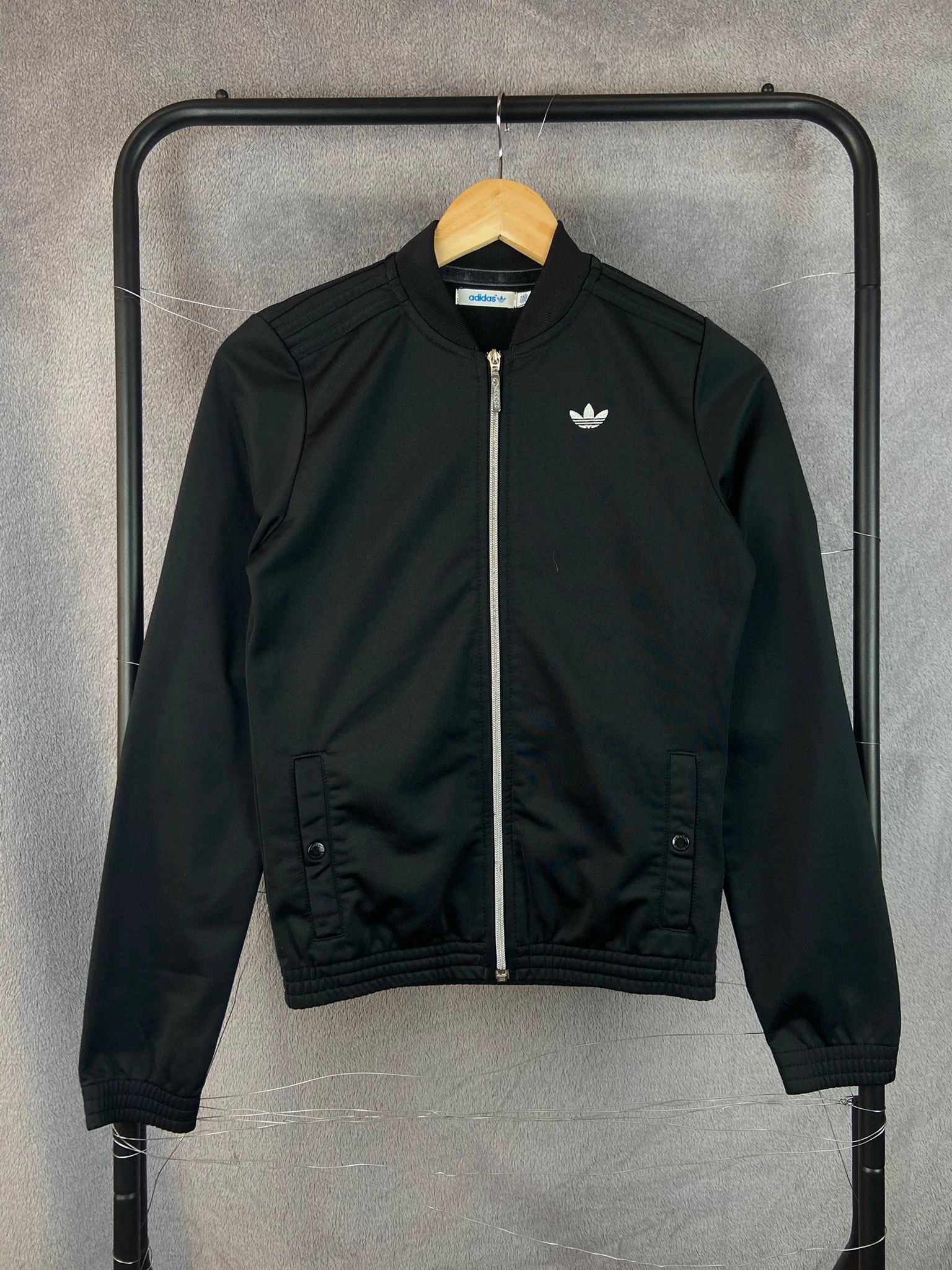 Adidas Hoodie Adidas Vintage Y2K Streetwear High End Black Spellout Size US S / EU 44-46 / 1 - 1 Thumbnail