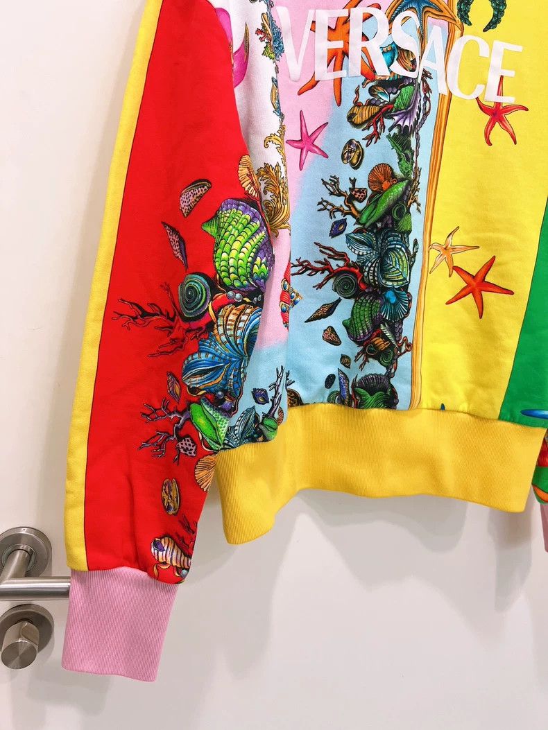 Versace Versace Colorful printed quirky marine sweatshirt Size M / US 6-8 / IT 42-44 - 5 Thumbnail