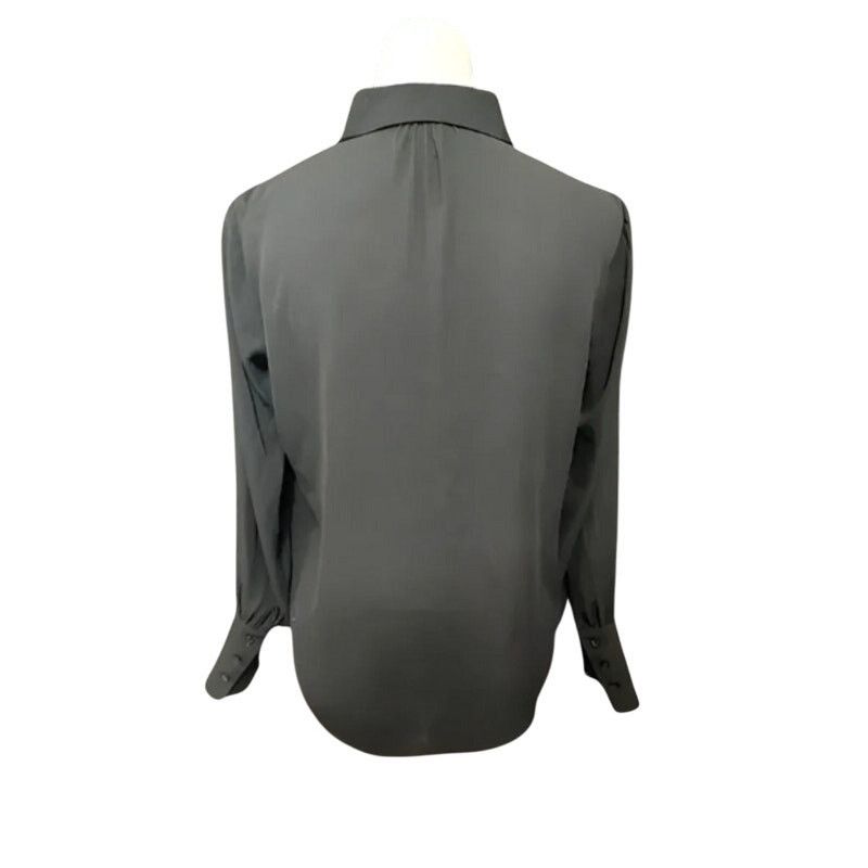 Other Halogen Button Down Blouse Sheer Long Sleeve Black XS NWOT Size XS / US 0-2 / IT 36-38 - 4 Thumbnail