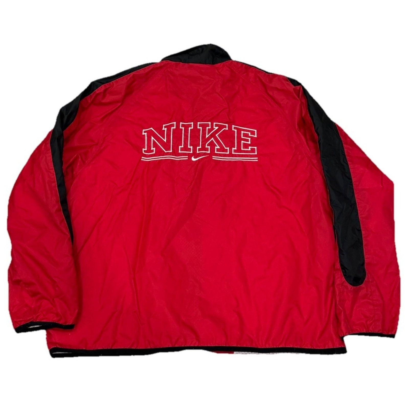 Nike Nike Vintage Mesh Lined Windbreaker Y2K Embroidered Spellout Size US L / EU 52-54 / 3 - 2 Thumbnail