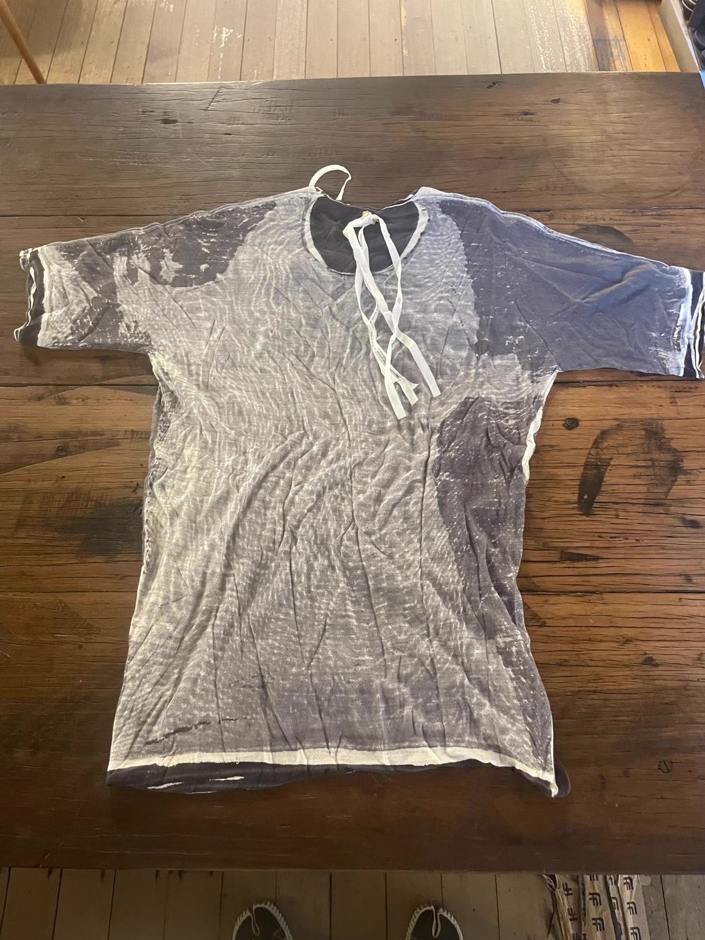 Label Under Construction Label Under Construction 16FW Grey Double‑Layer T‑shirt Ｑ25 Size US M / EU 48-50 / 2 - 2 Thumbnail