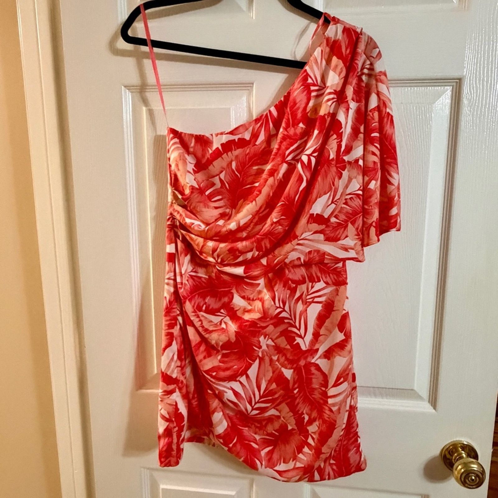 0 DO+BE One Shoulder Tropical Print Dress Resort Vacation Sz M Size M / US 6-8 / IT 42-44 - 1 Thumbnail