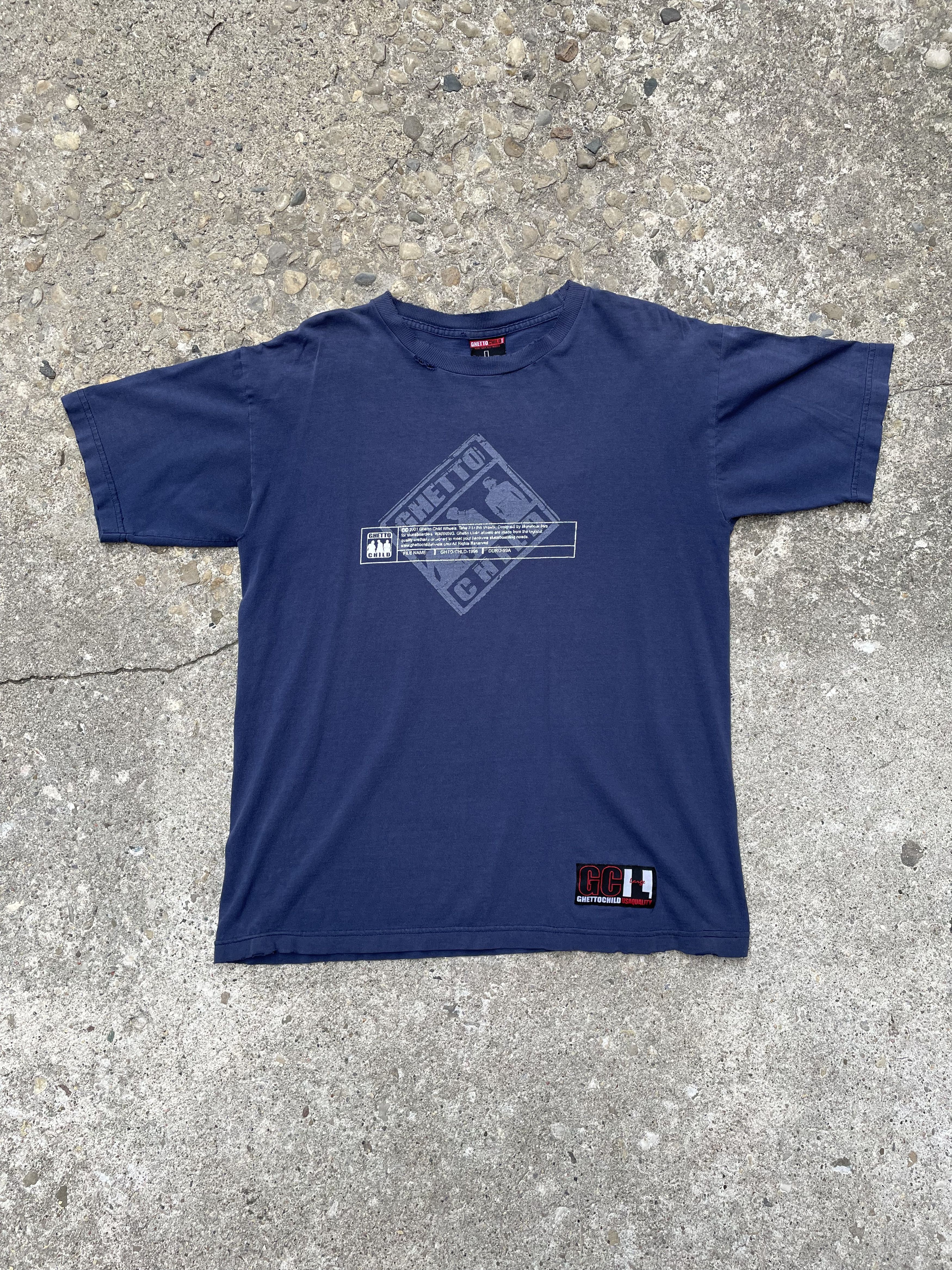 Shorty's Skateboards × Vintage VTG 2001 Ghetto Child Wheels Skateboard Graphic T-Shirt Size US L / EU 52-54 / 3 - 1 Thumbnail
