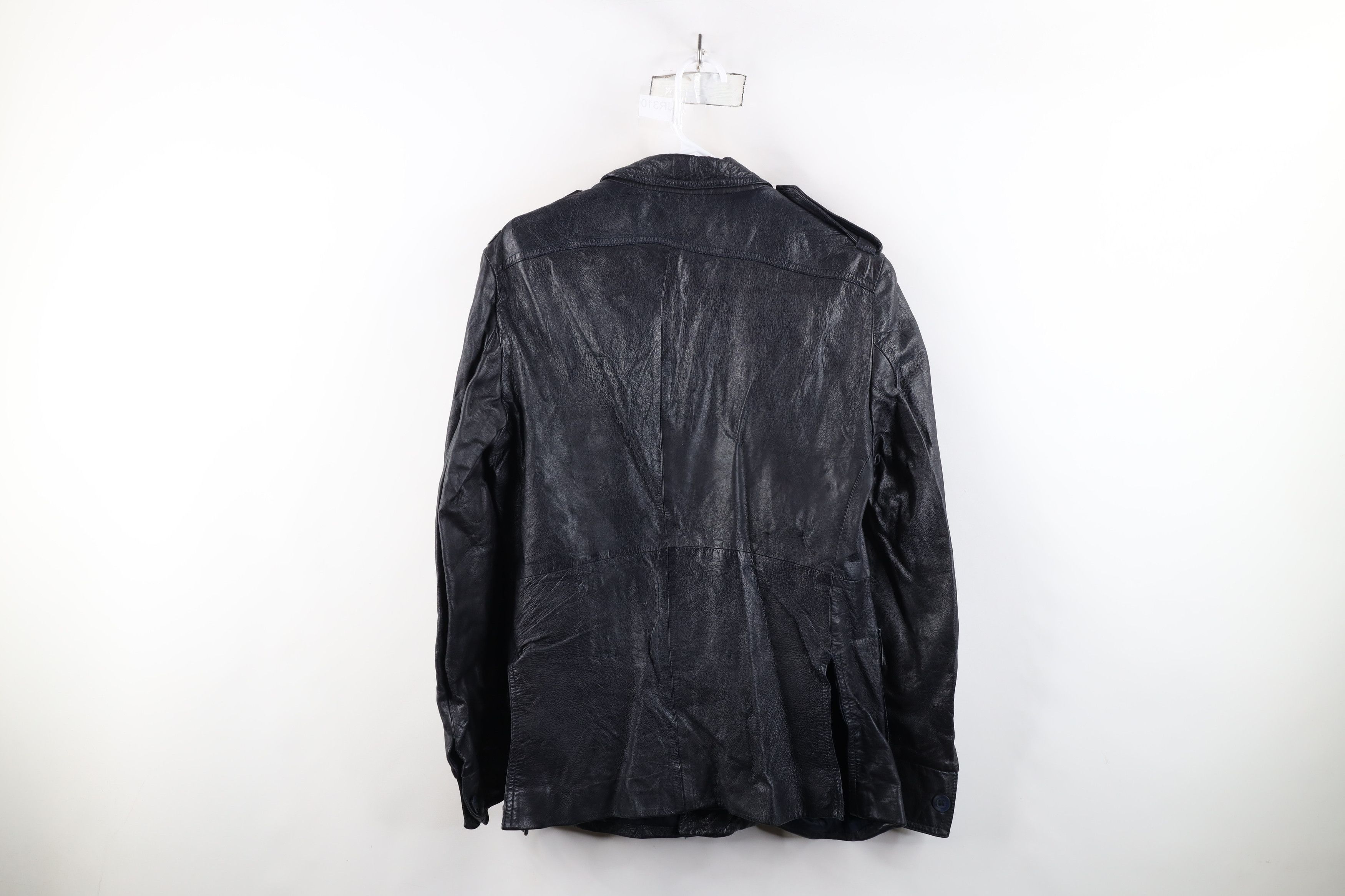 Vintage Vintage 70s Streetwear Bush Leather Shirt Jacket Shacket Size US XL / EU 56 / 4 - 14 Thumbnail