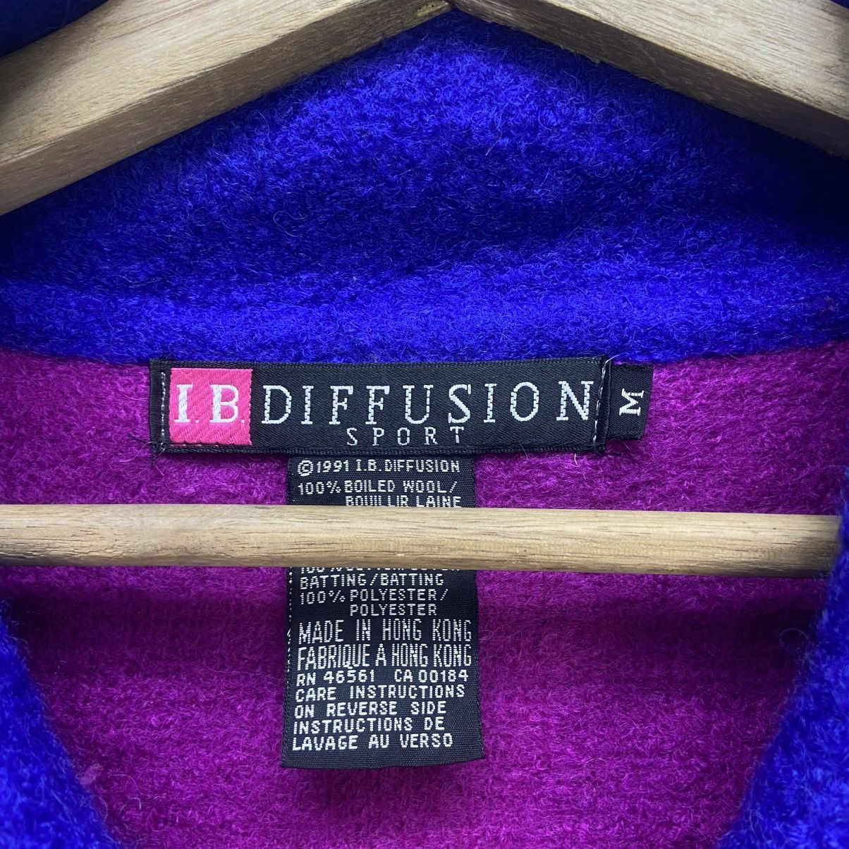 Japanese Brand 🔥I.B Diffusion Sport ColorBlock MultiColor Boiled Wool Coat Size M / US 6-8 / IT 42-44 - 13 Thumbnail