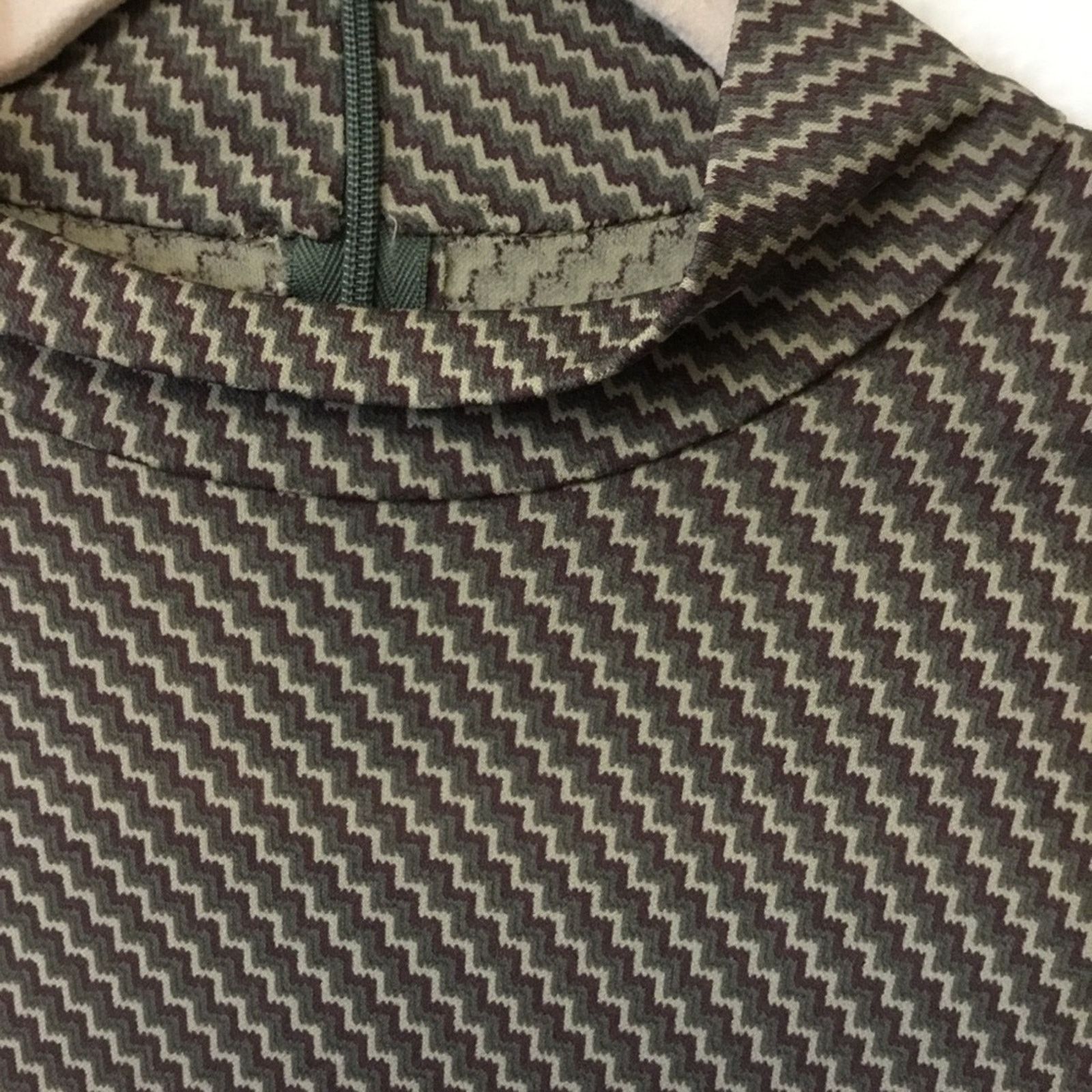Other Unite! Olive Green Pattern Long Sleeve Top Size M / US 6-8 / IT 42-44 - 3 Thumbnail