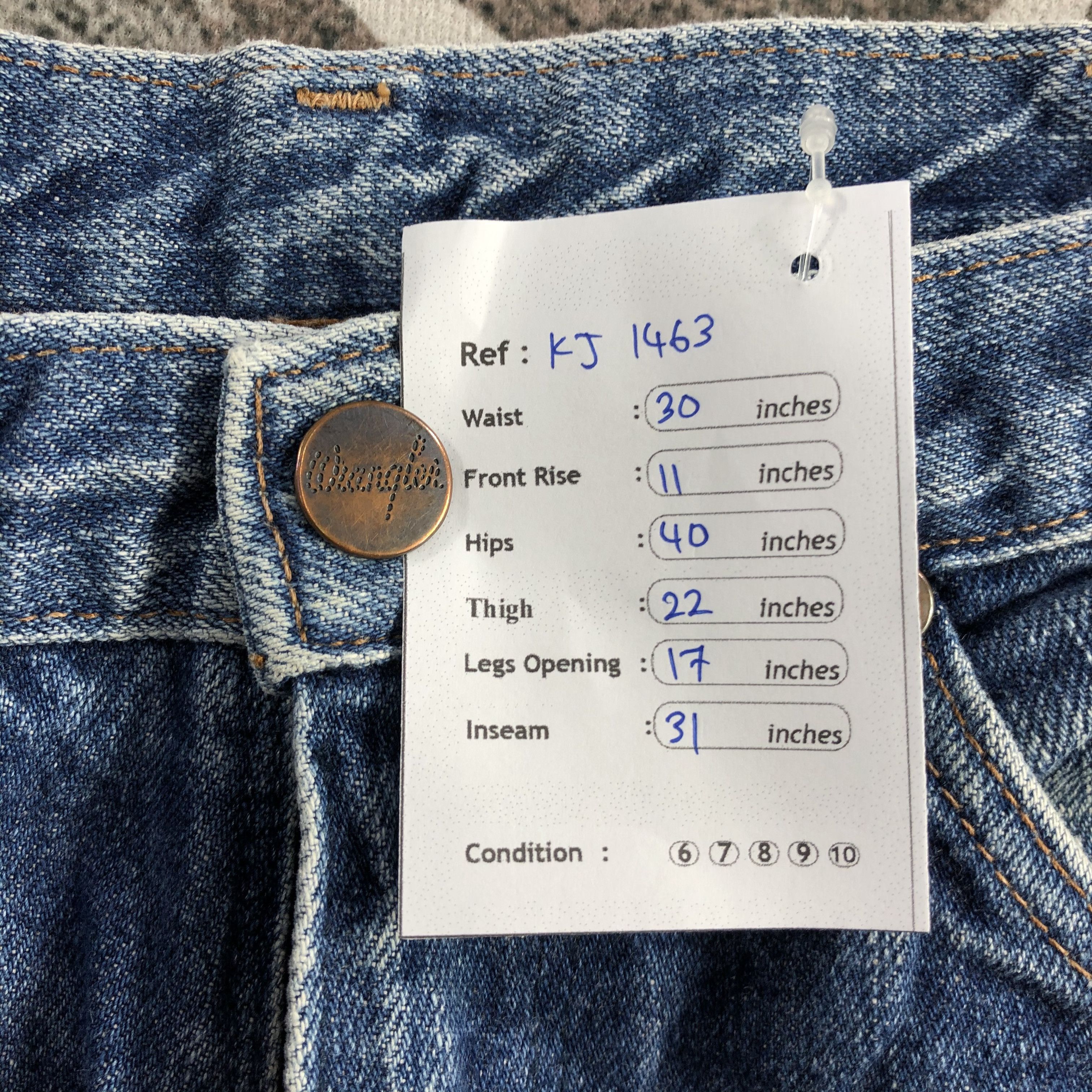 Vintage Vintage Wrangler Jeans Faded Blue Denim KJ1463 Size US 30 / EU 46 - 12 Thumbnail